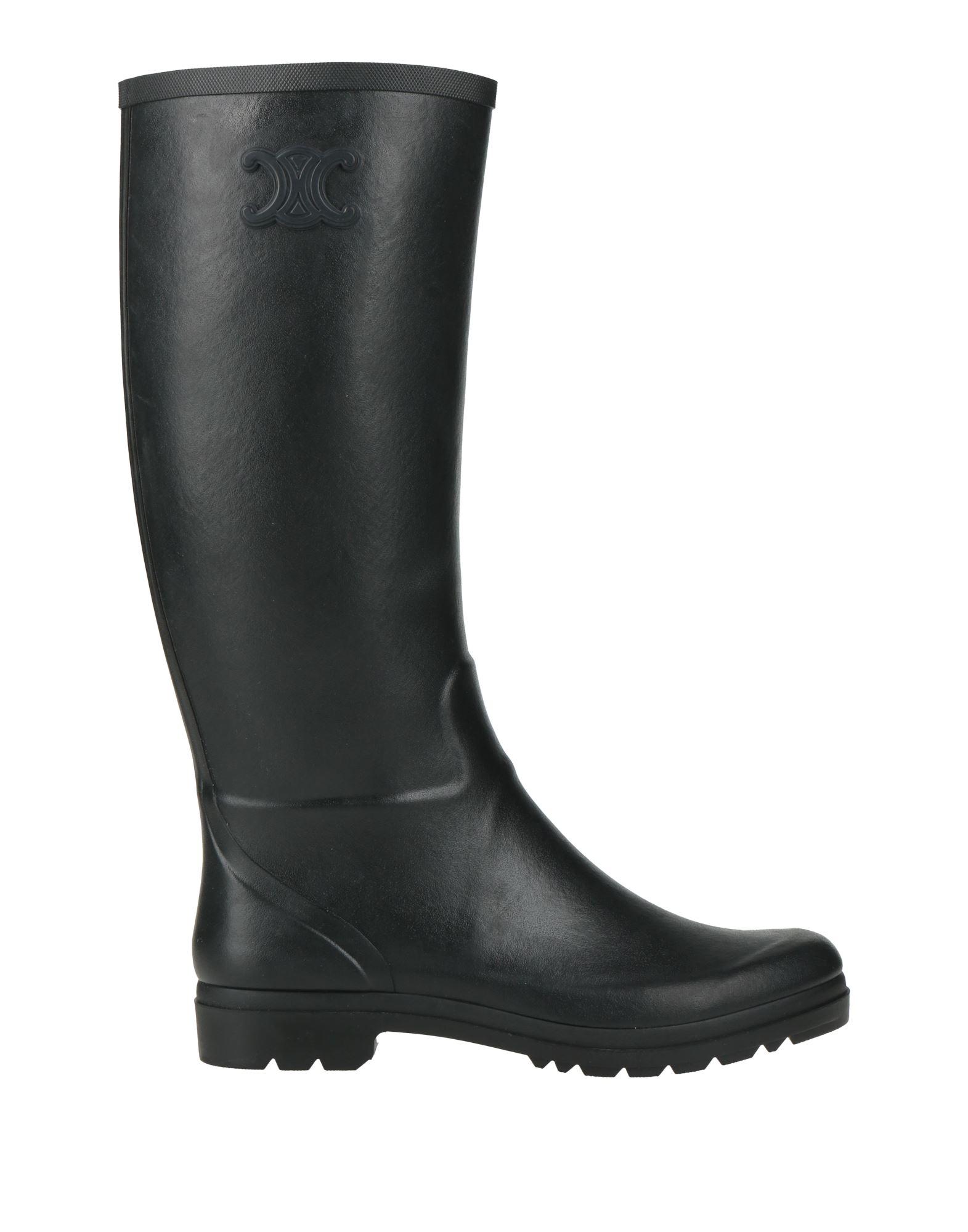 ★CELINE★ Les Bottes Triomphe high boots ♪ブラック♪ Women's Celine biker in calfskin - vegetal tanning high