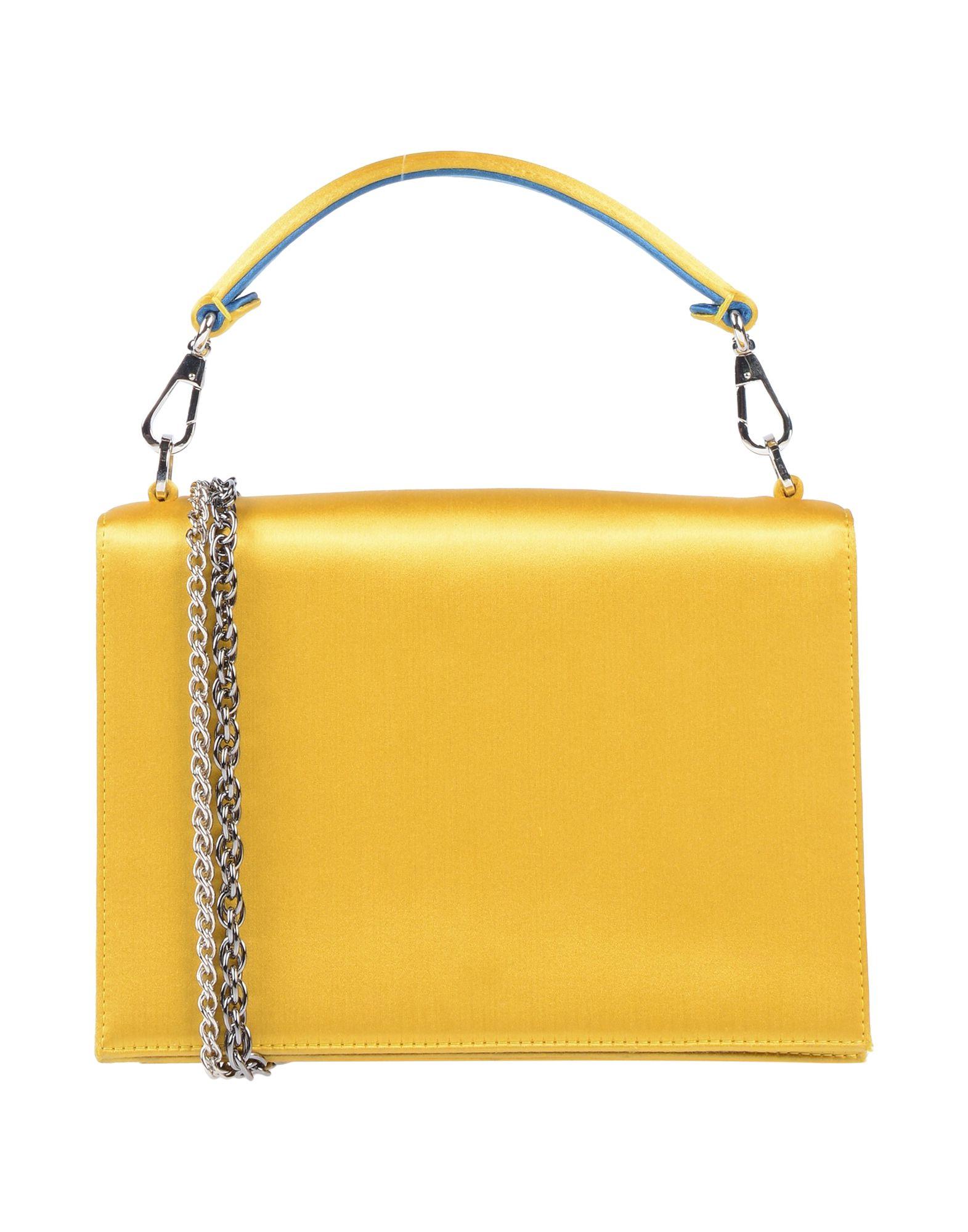 Rodo Satin Handbag in Yellow - Lyst