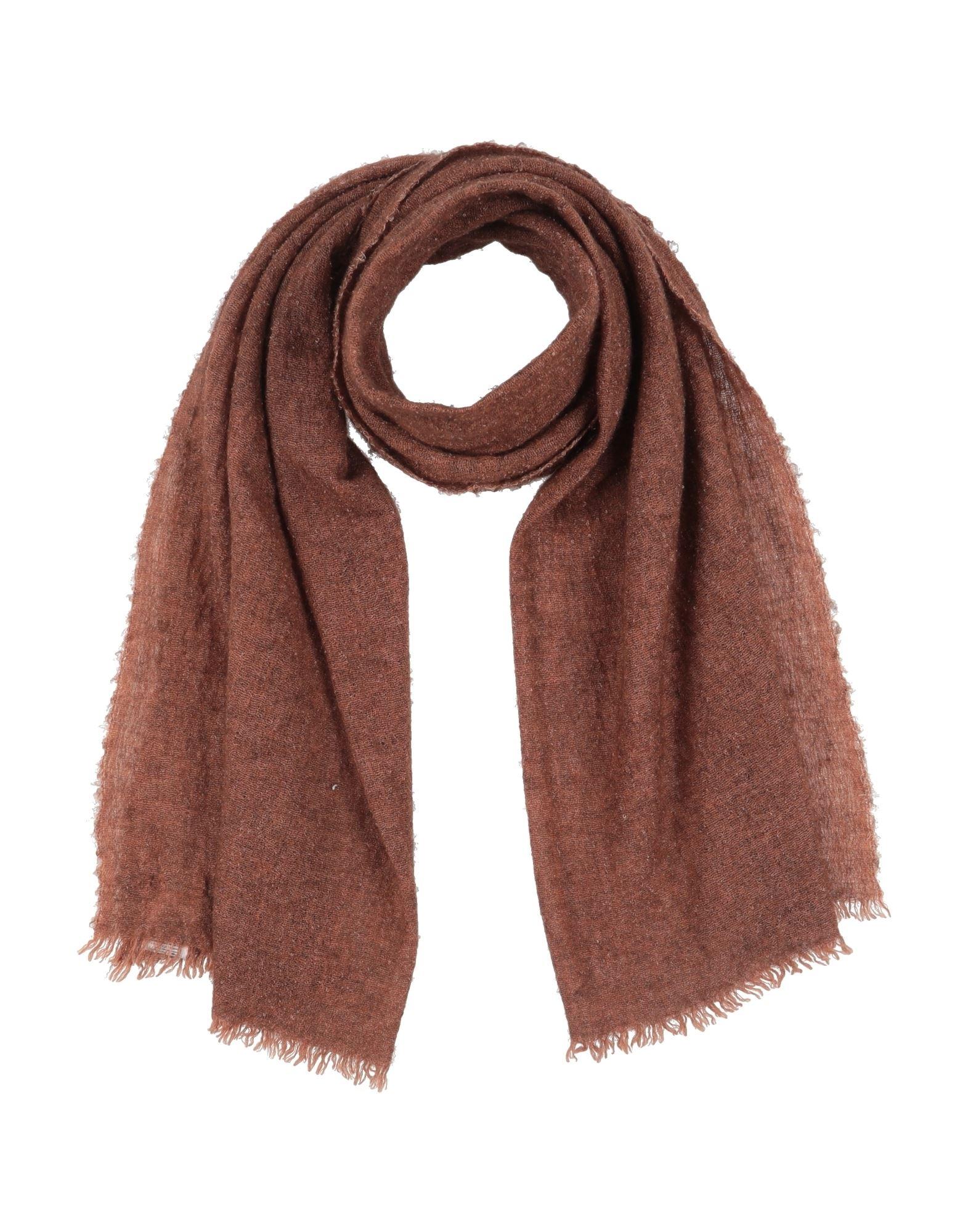 Faliero Sarti frayed fine-knit scarf - Green