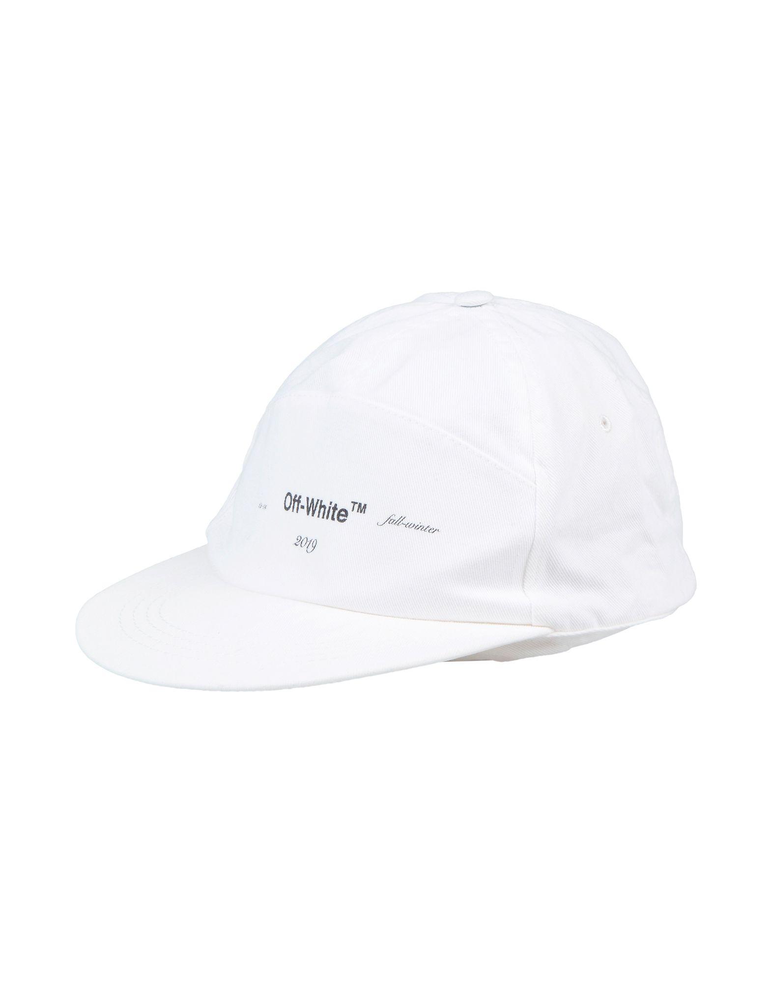 Off-White c/o Virgil Abloh Cotton Hat in White for Men - Lyst