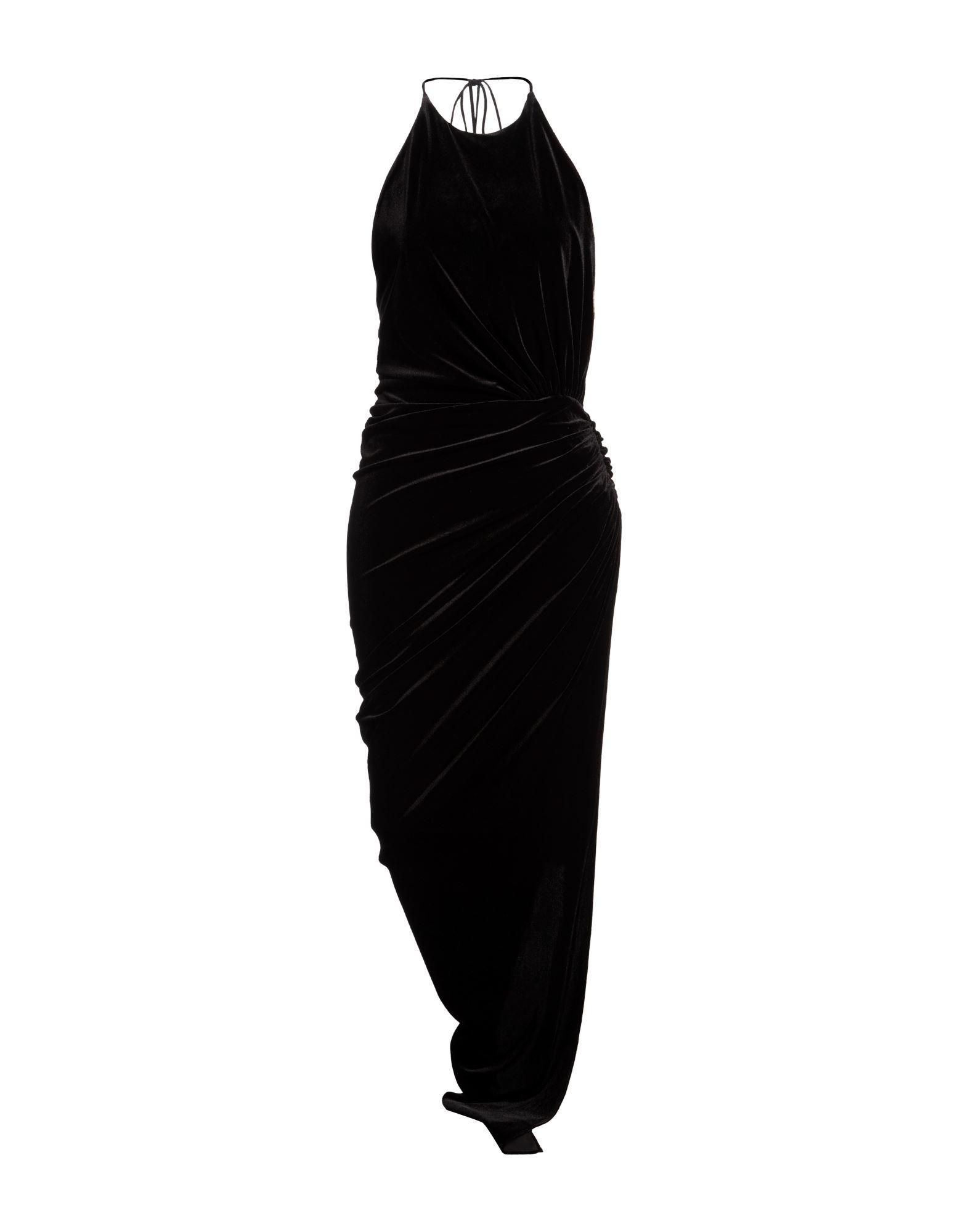 alexandre vauthier gathered glitter-velvet maxi dress black Alexandre Vauthier Gathered Stretch-Velvet Gown In Black - 50% Off