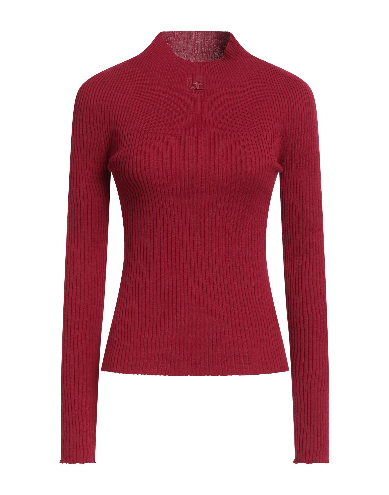 【COURREGES】Techno Mock neck long-sleeve top/全国送料込み REEDITION RIB KNIT MOCKNECK SWEATER - courrèges