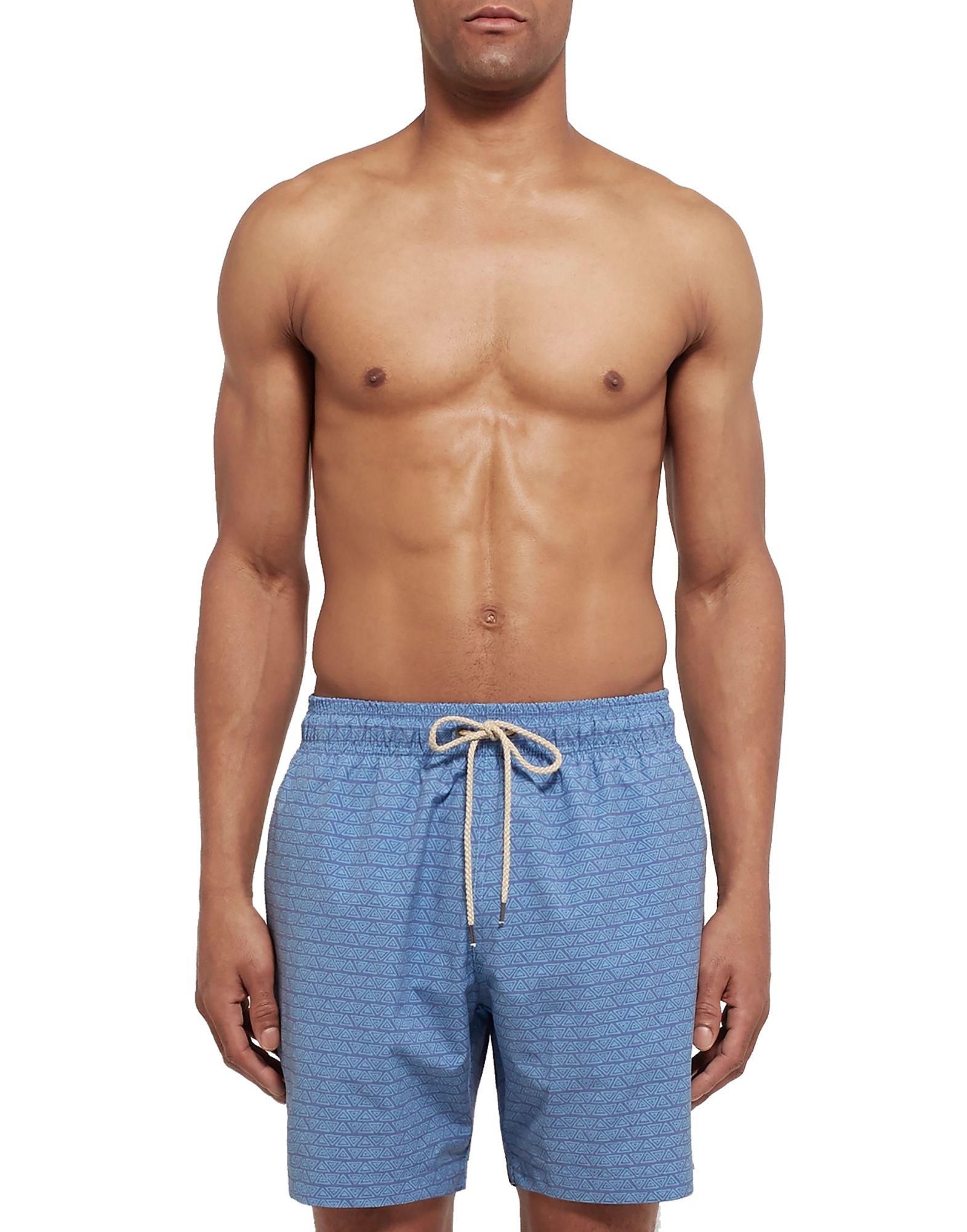 Faherty Brand Cotton Swim Trunks in Azure (Blue) for Men Save 33 Lyst