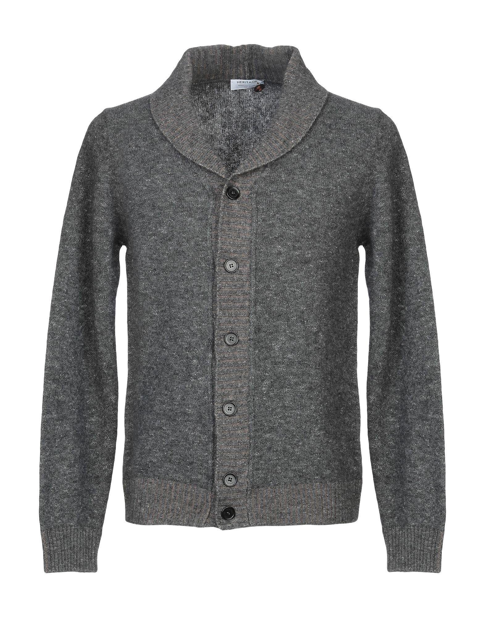 Heritage Wool Cardigan in Grey (Gray) for Men - Lyst