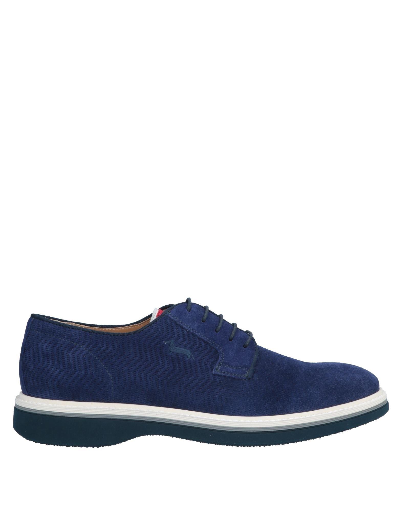 Harmont & Blaine Leather Lace-up Shoe in Blue for Men - Lyst