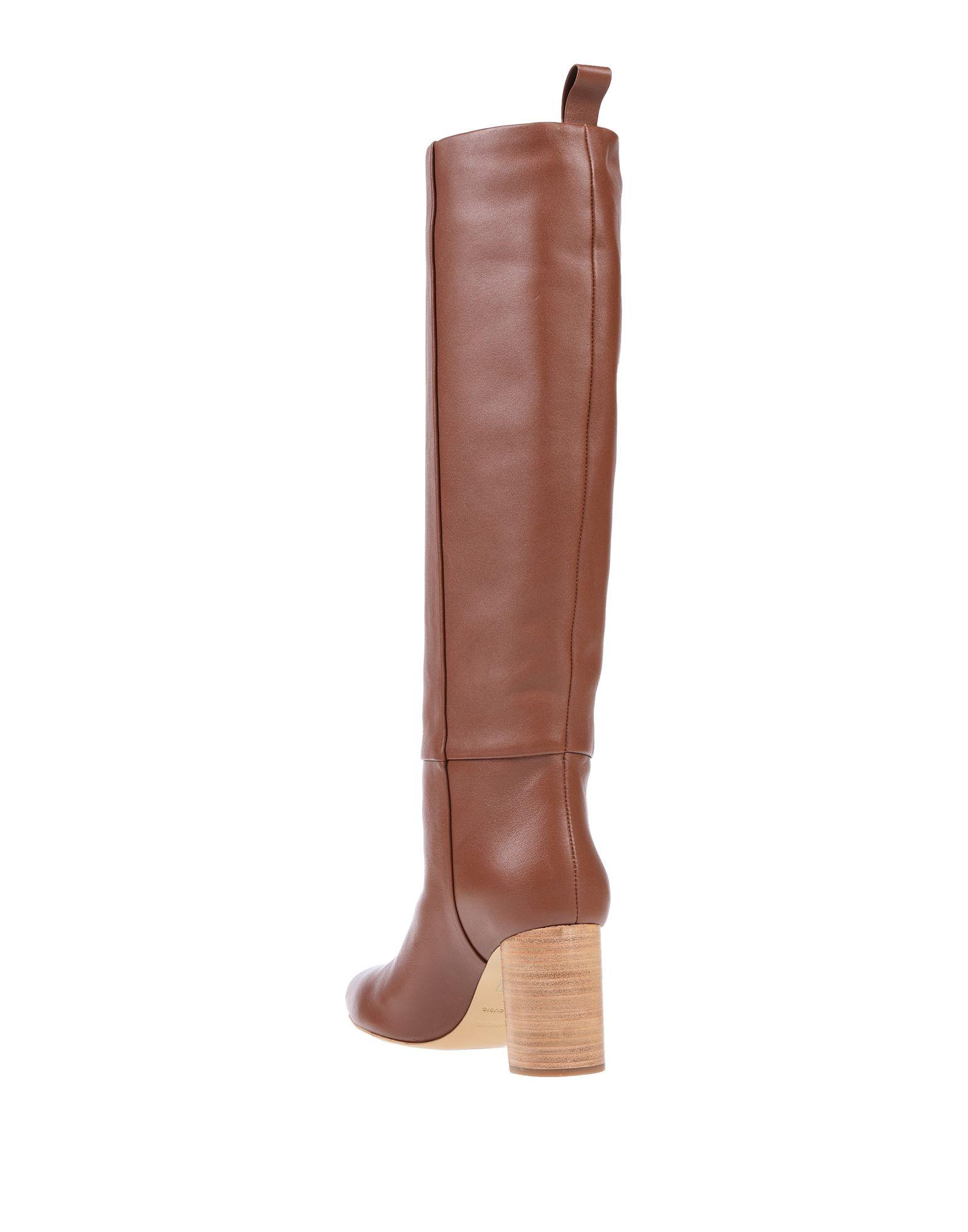 Jil Sander Navy Boots in Brown Lyst