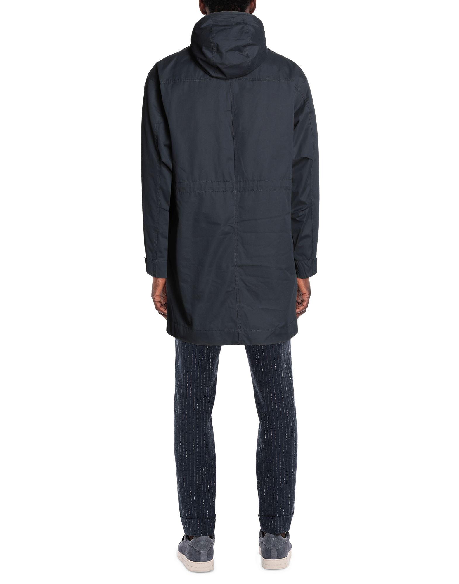 Farah Synthetic Coat in Dark Blue (Blue 