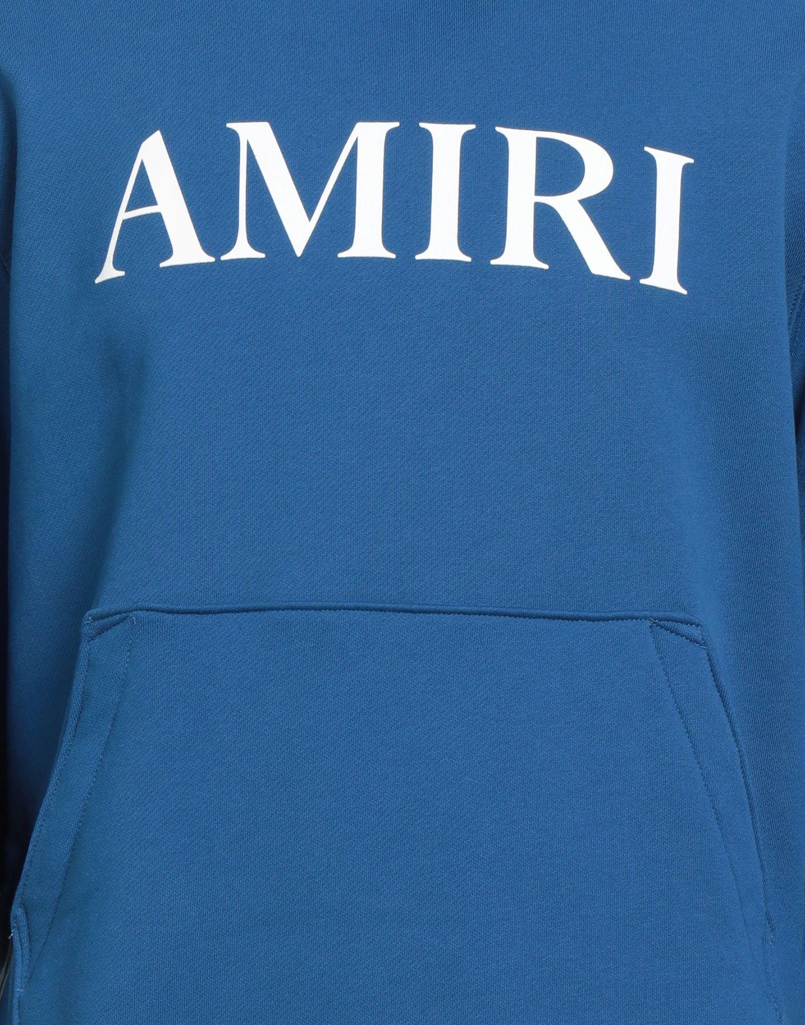 Logo Amiri Sweatshirt Herren Blue Sweatshirt Amiri Pullover Blau