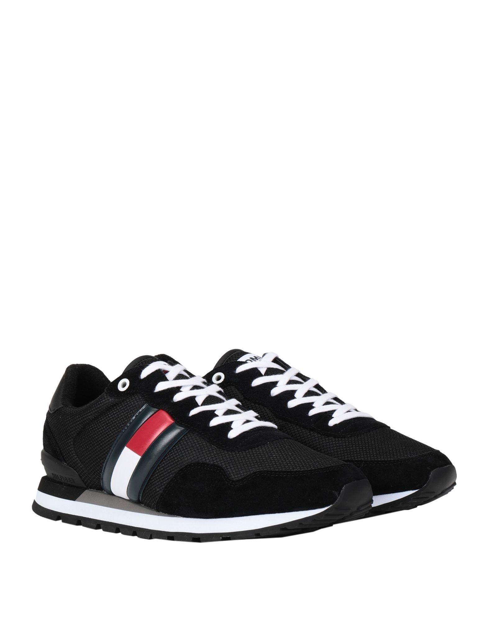 Tommy Hilfiger Synthetic Low-tops & Sneakers in Black for Men - Lyst