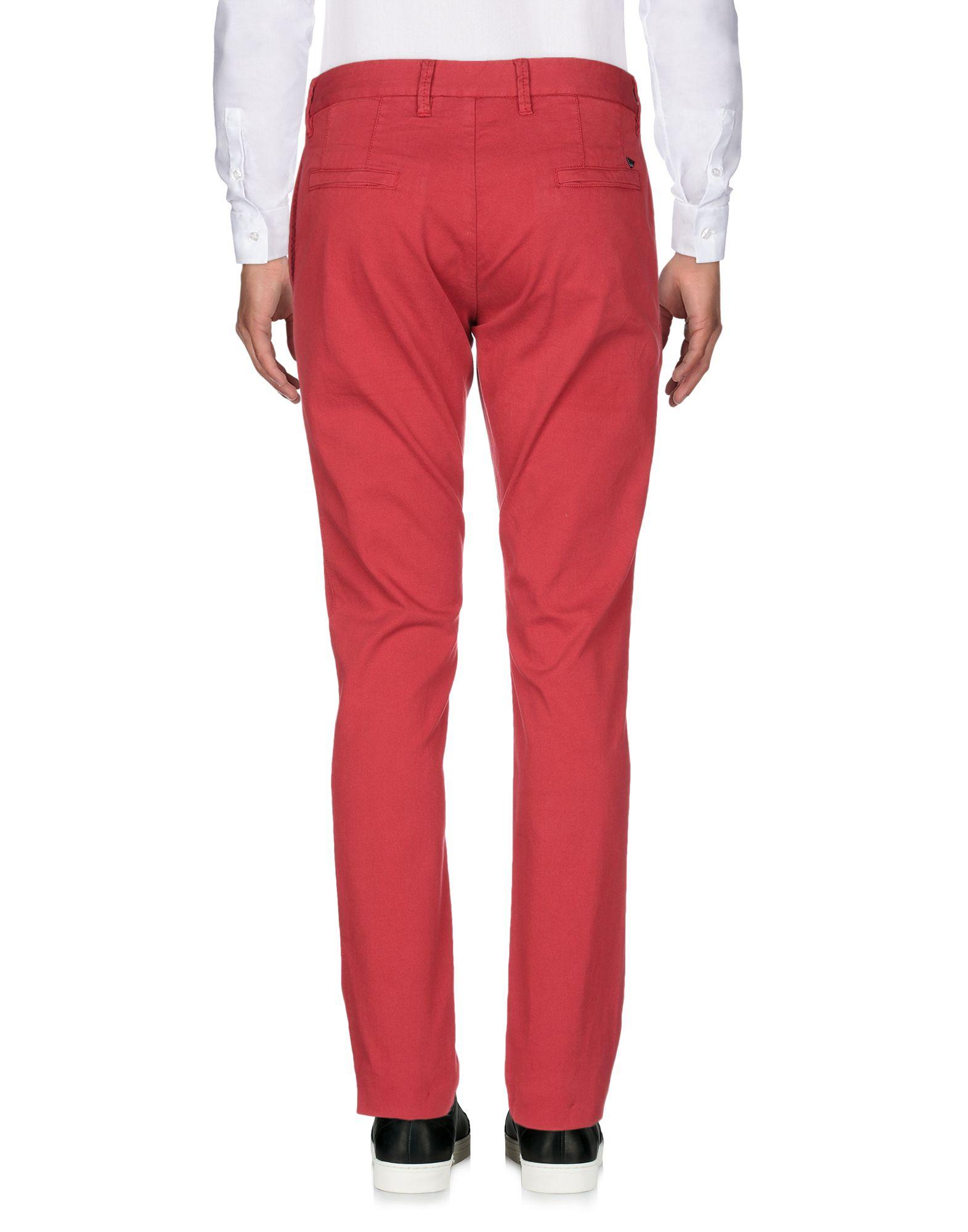 red casual pants