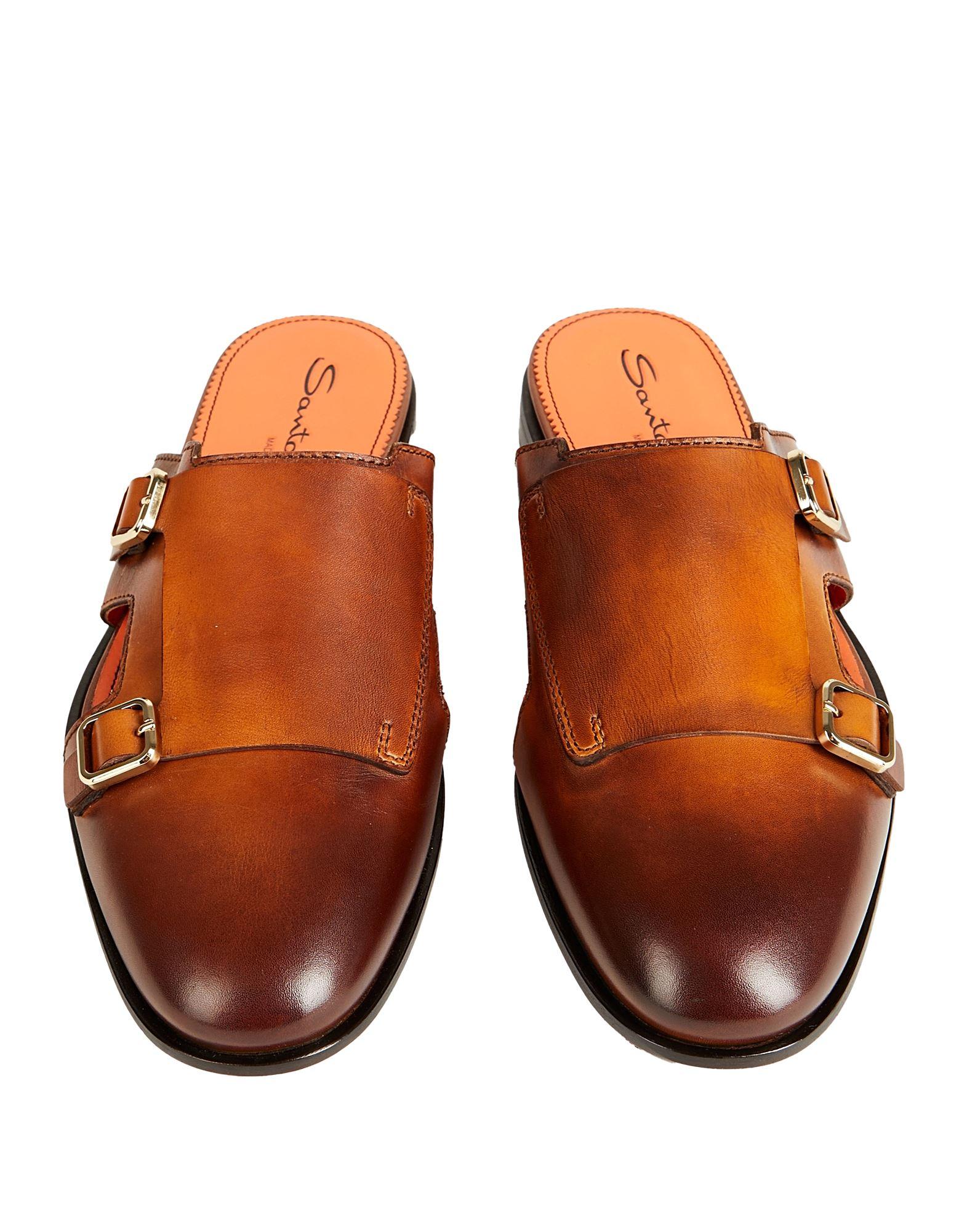 Santoni Men\'s Brown Tan Leather Moc Toe Slip On Bit Loafers Size 10 Santoni Dark Brown Leather Slip On Loafers Size 41 Santoni | TLC main image 2