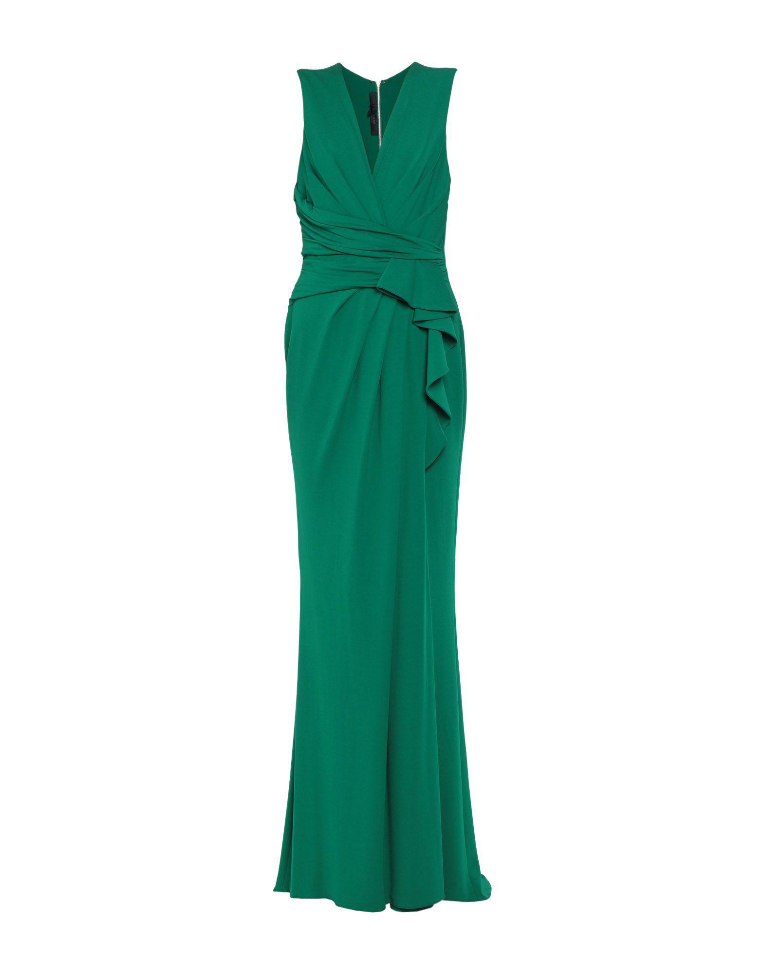Elie Saab Long Dress in Green - Lyst