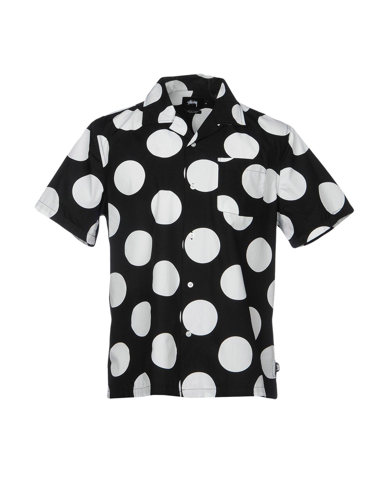 large polka dot shirt mens