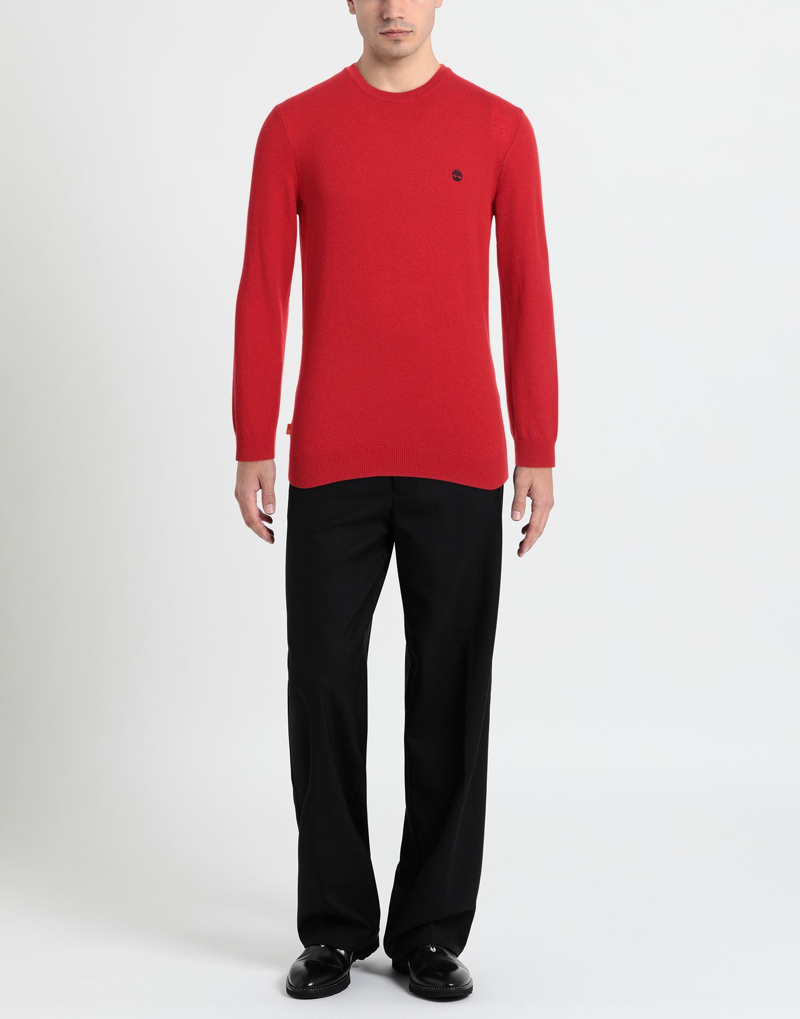 red timberland jumper