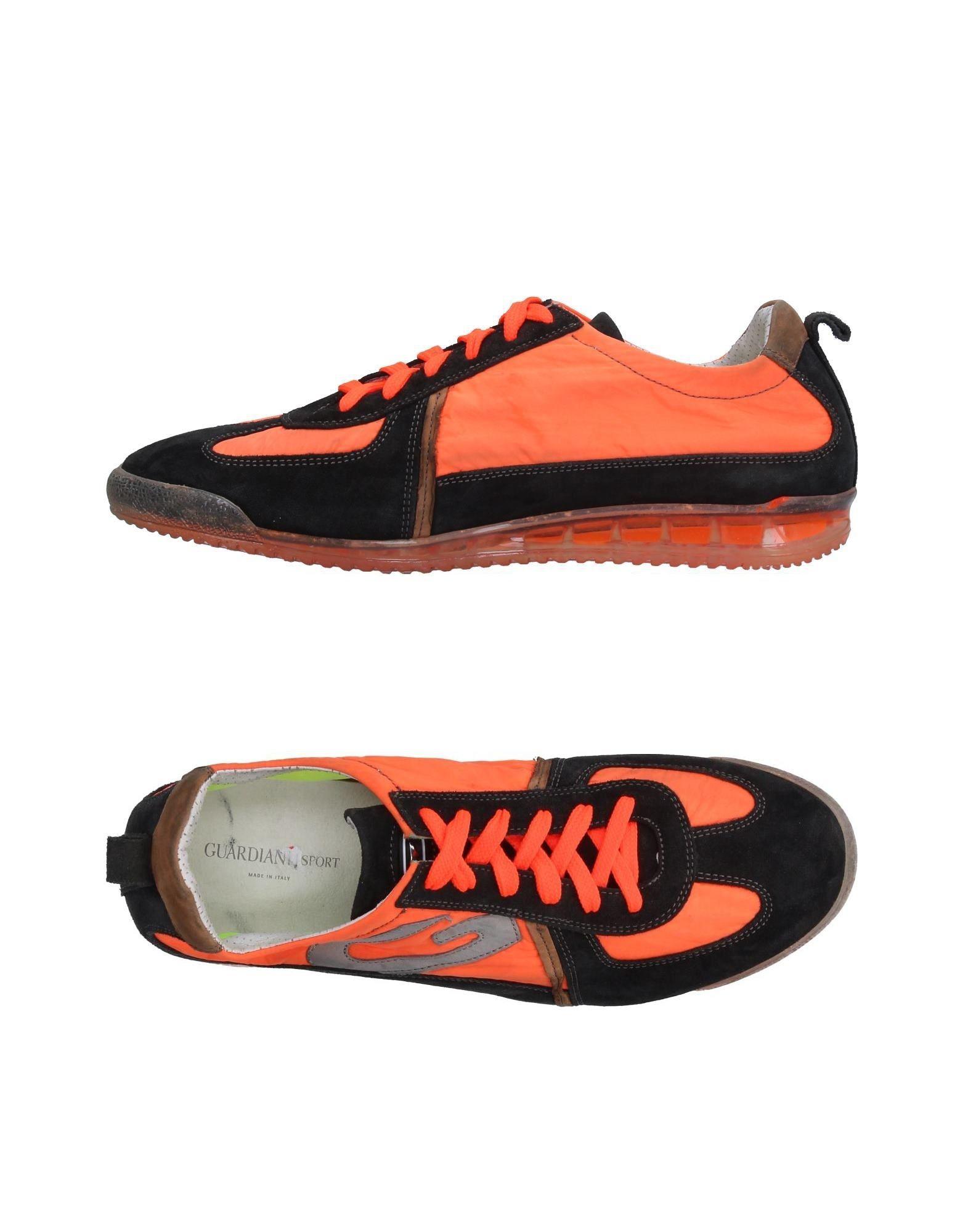 Alberto Guardiani Leather Low-tops \u0026 Sneakers in Orange for Men - Lyst