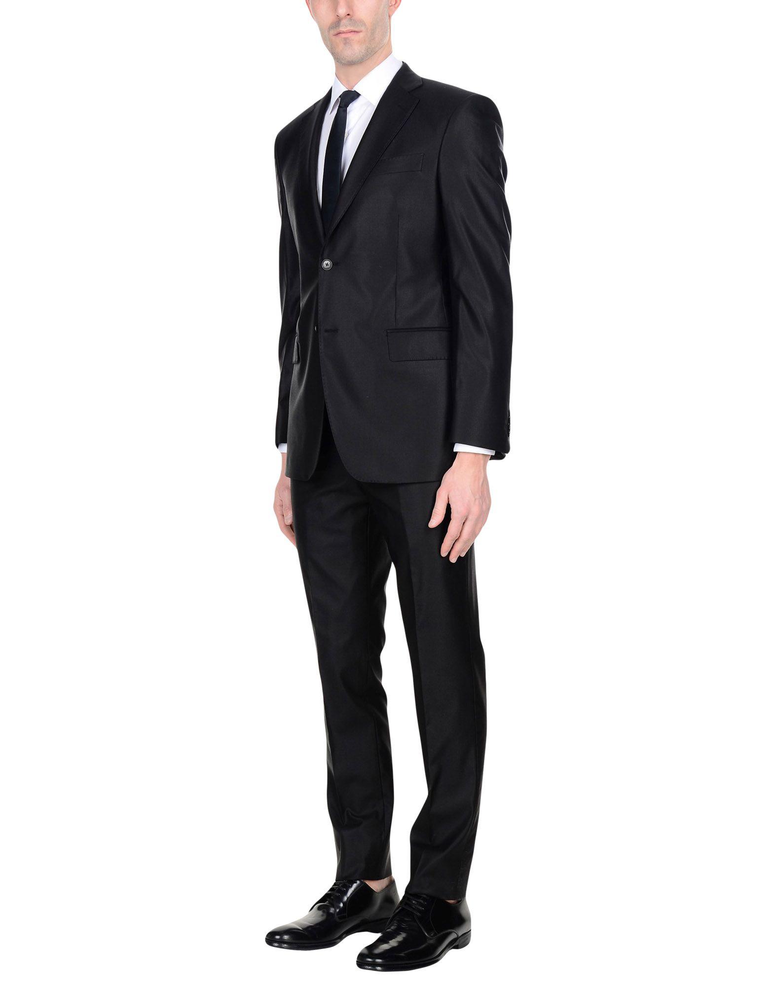 Balmain Wool Suit in Black for Men Lyst