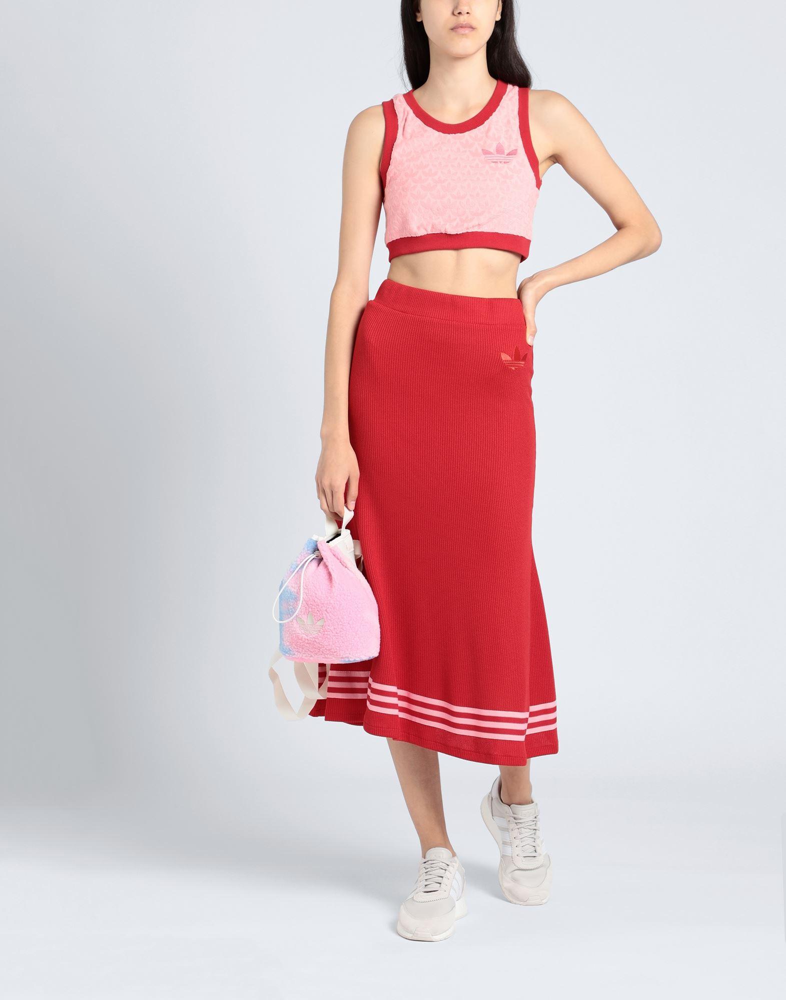 adidas Originals Midi Skirt in Red | Lyst