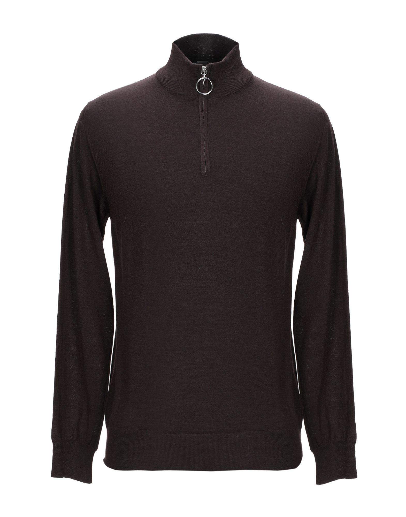 brown turtleneck shirt mens