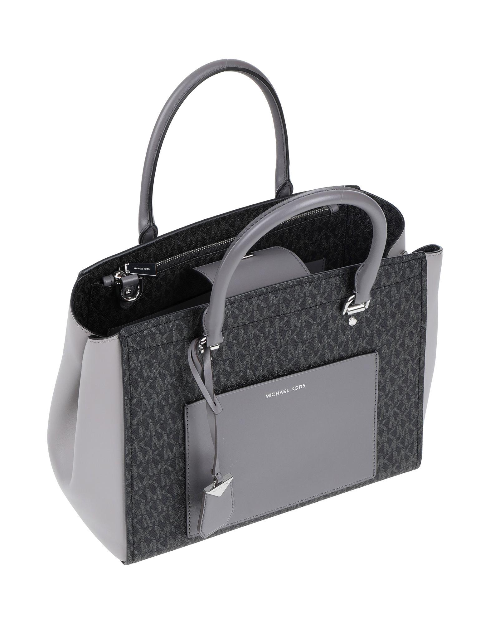 small grey michael kors purse