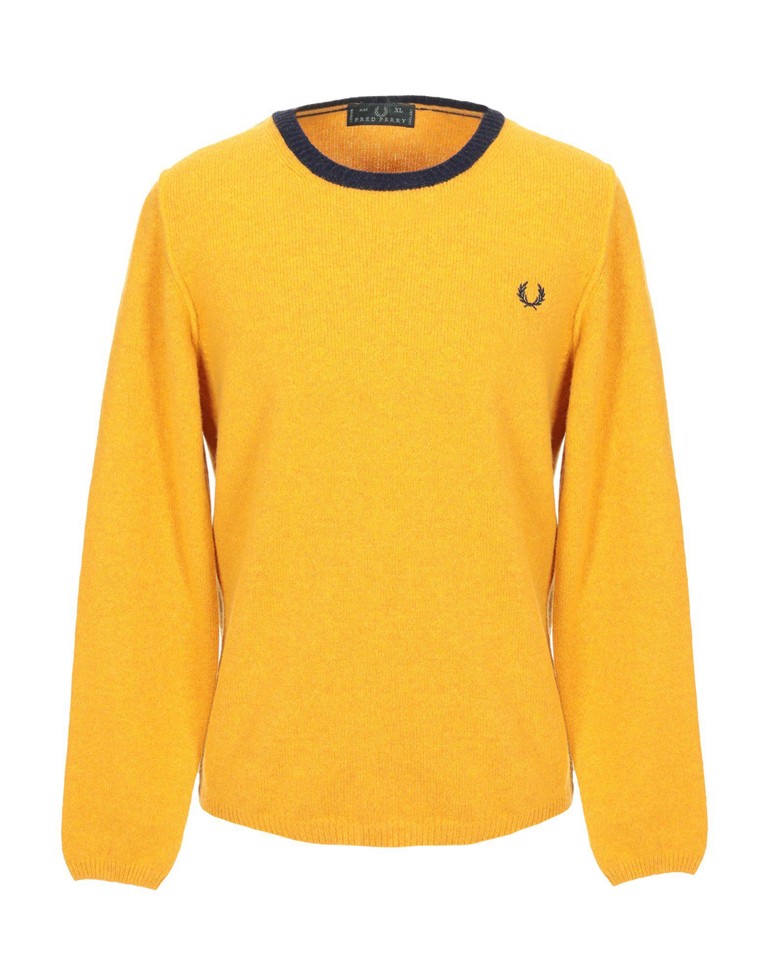 yellow fred perry jumper