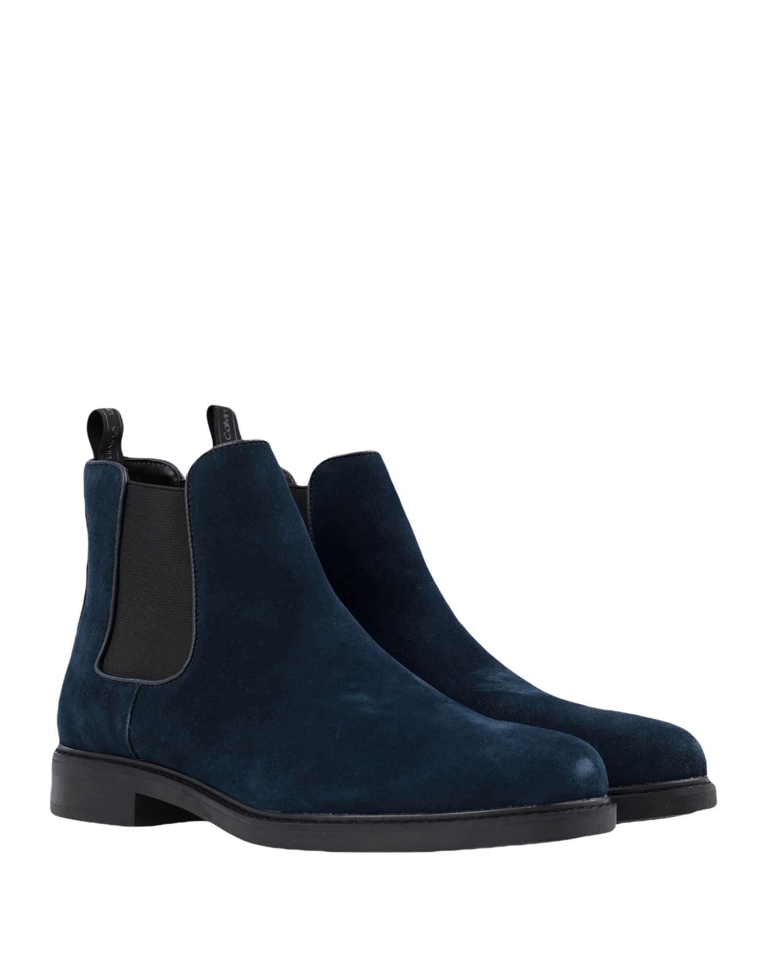 Calvin Klein Suede Ankle Boots in Dark Blue (Blue) for Men Lyst