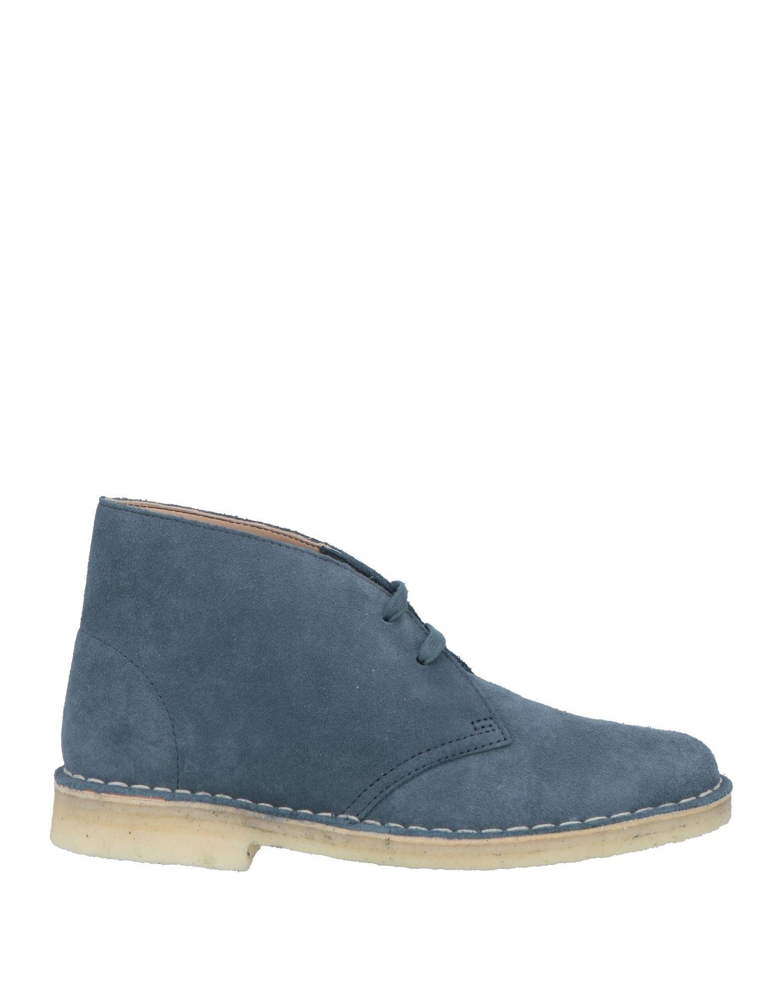 Clarks blue suede ankle boots sales