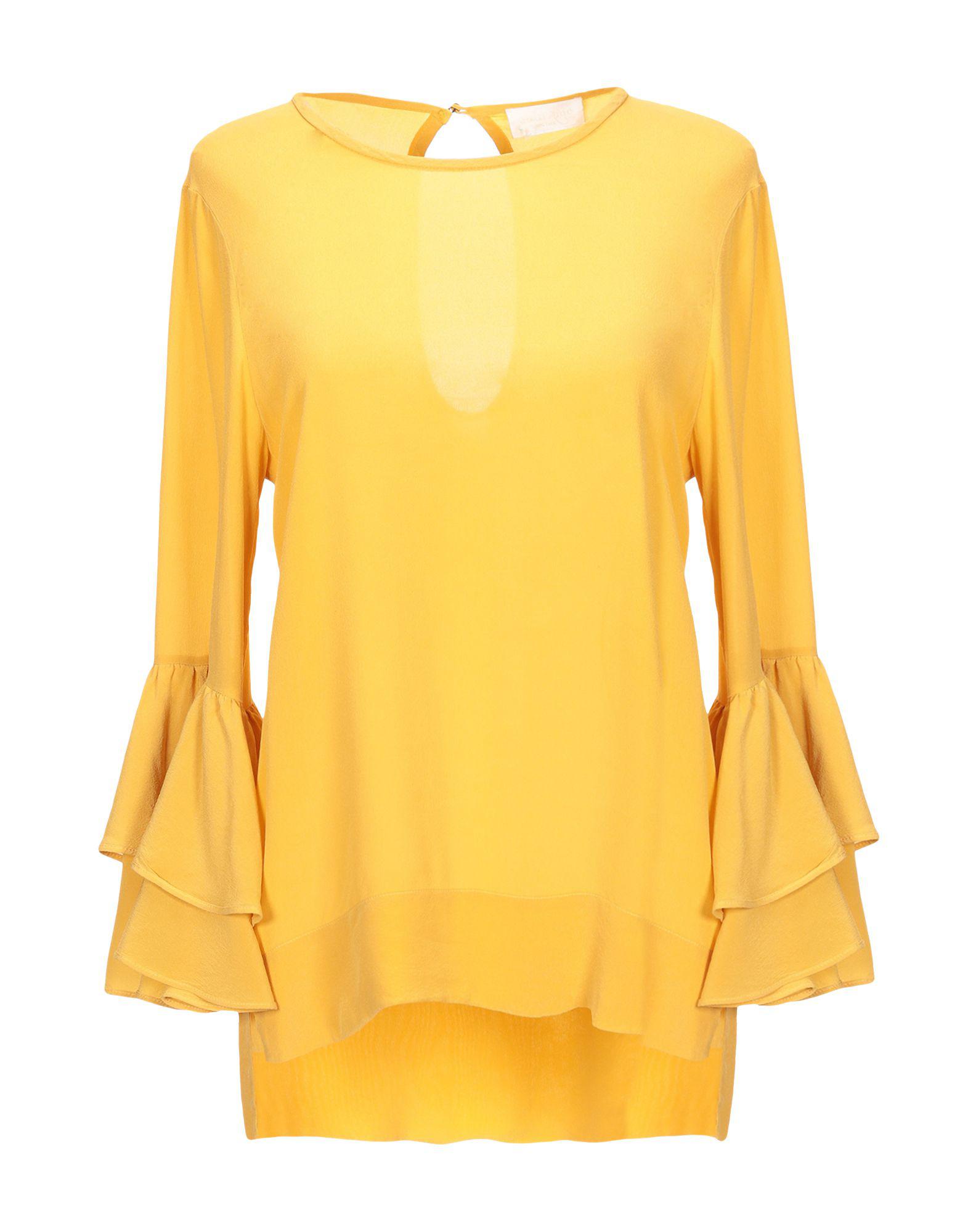 Ottod'Ame Silk Blouse in Yellow - Lyst
