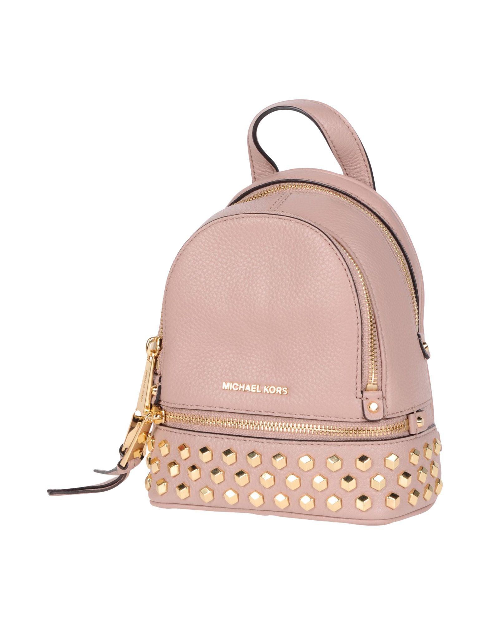 MICHAEL Michael Kors Leather Backpacks & Bum Bags in Pastel Pink (Pink