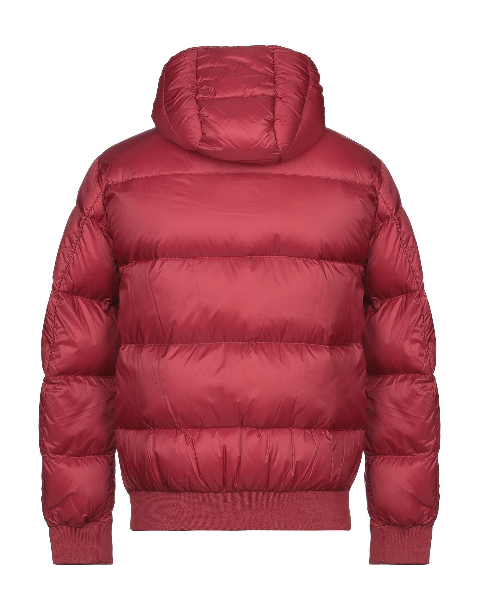 Armani Jeans Synthetic Down Jacket in Red for Men - Lyst