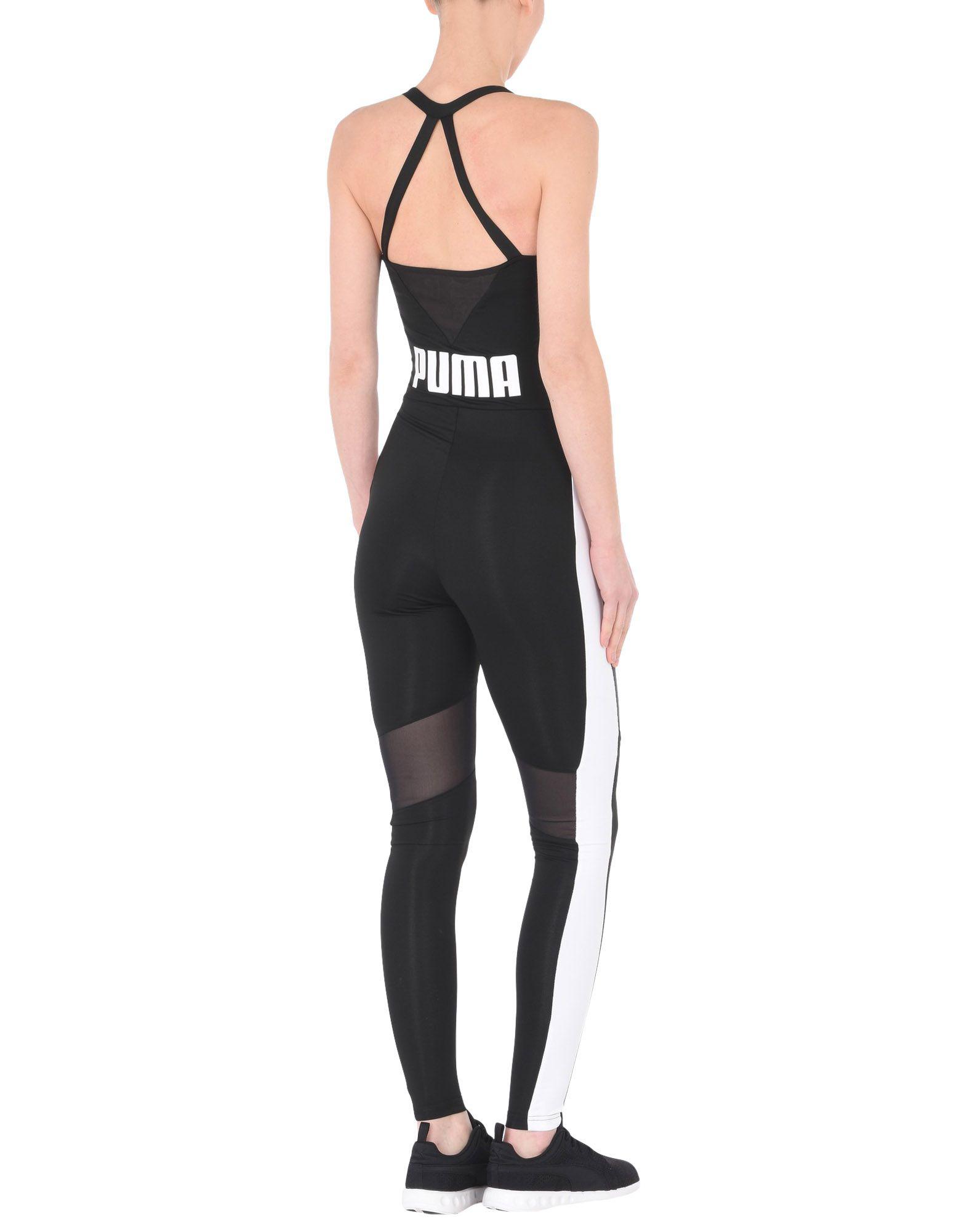 PUMA Synthetic Jumpsuit in Black | Lyst