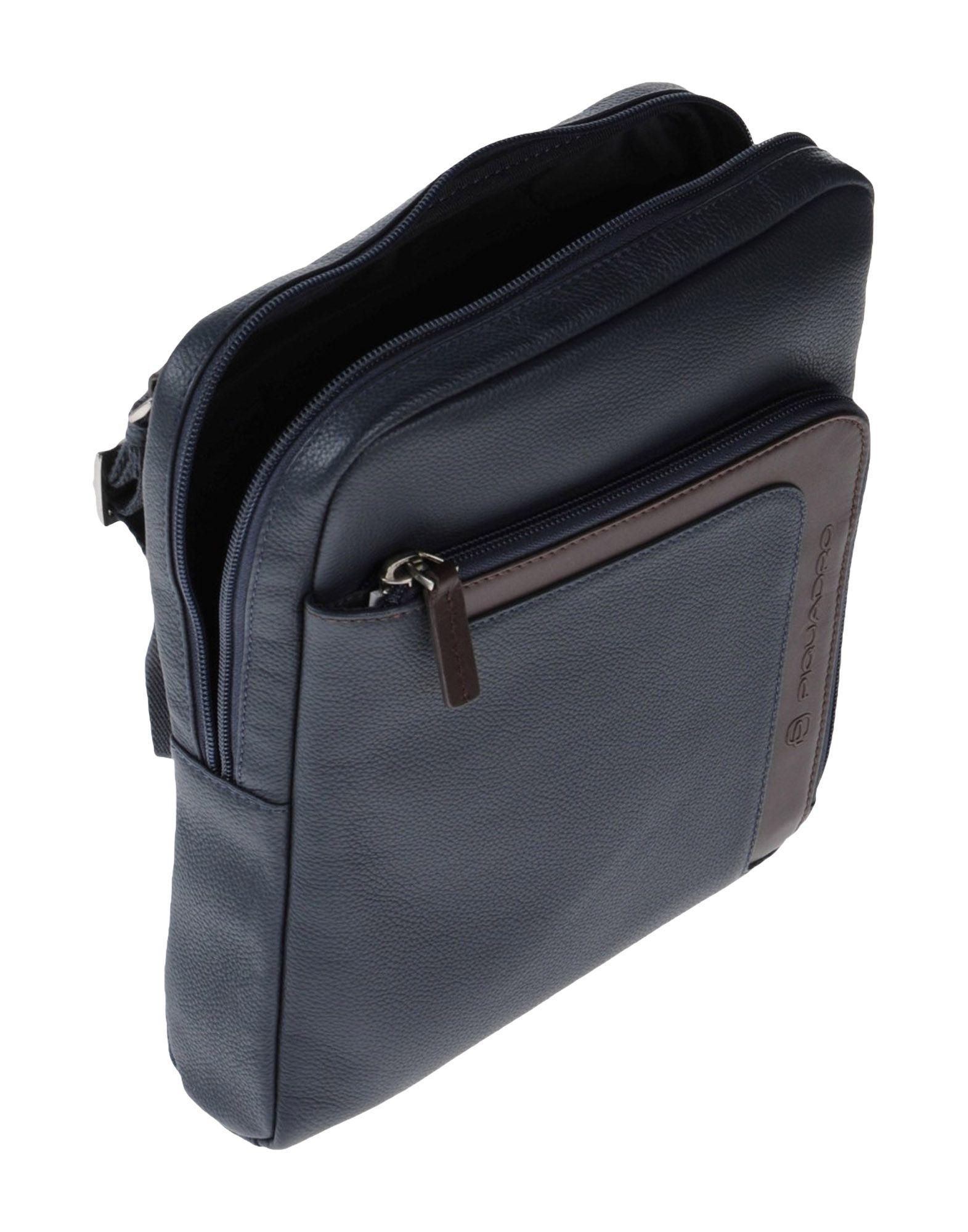 Piquadro Leather Cross-body Bag in Dark Blue (Blue) for Men - Lyst