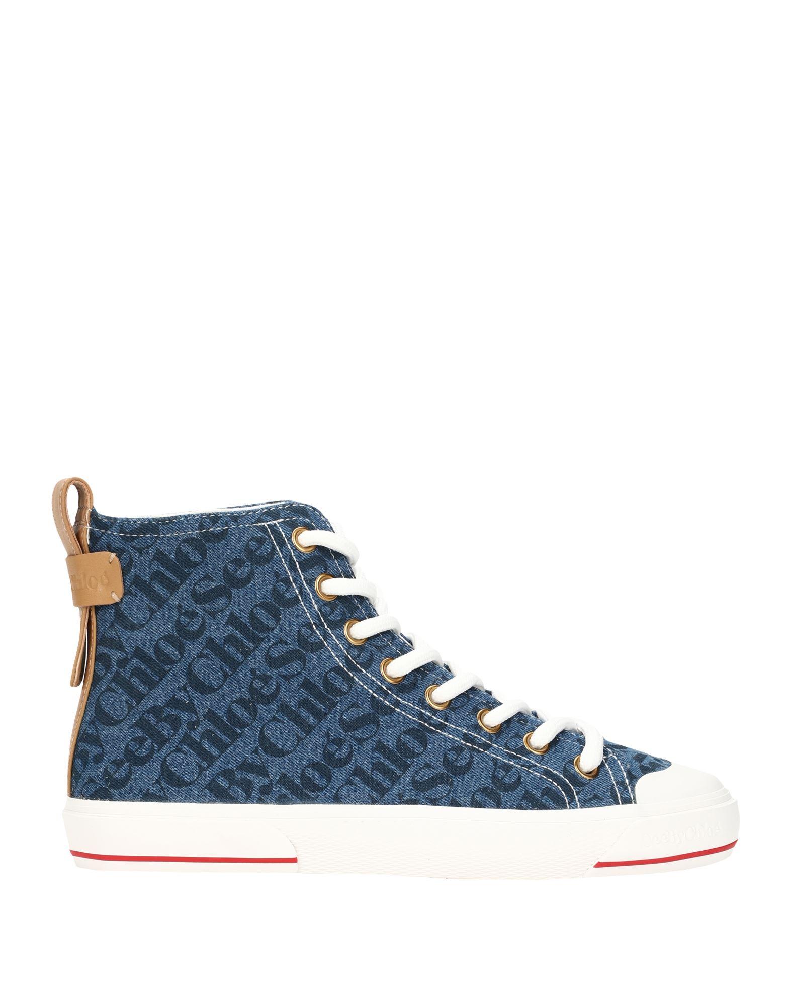 chloe navy trainers