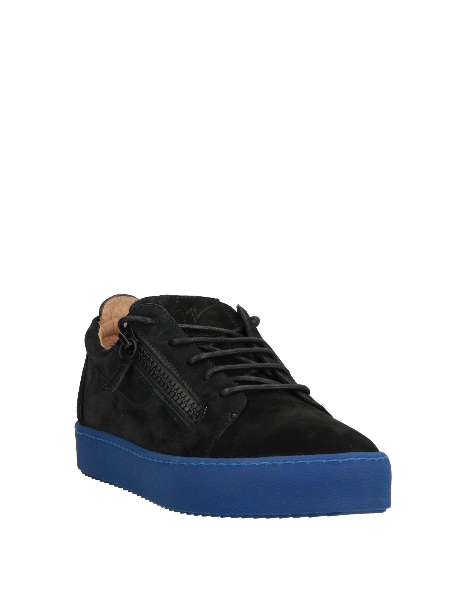 Giuseppe Zanotti Leder Hohe Sneakers Aus Leder Mit Krokodilimitat in Blau für Herren Herren Schuhe Sneaker Hoch Geschnittene Sneaker 
