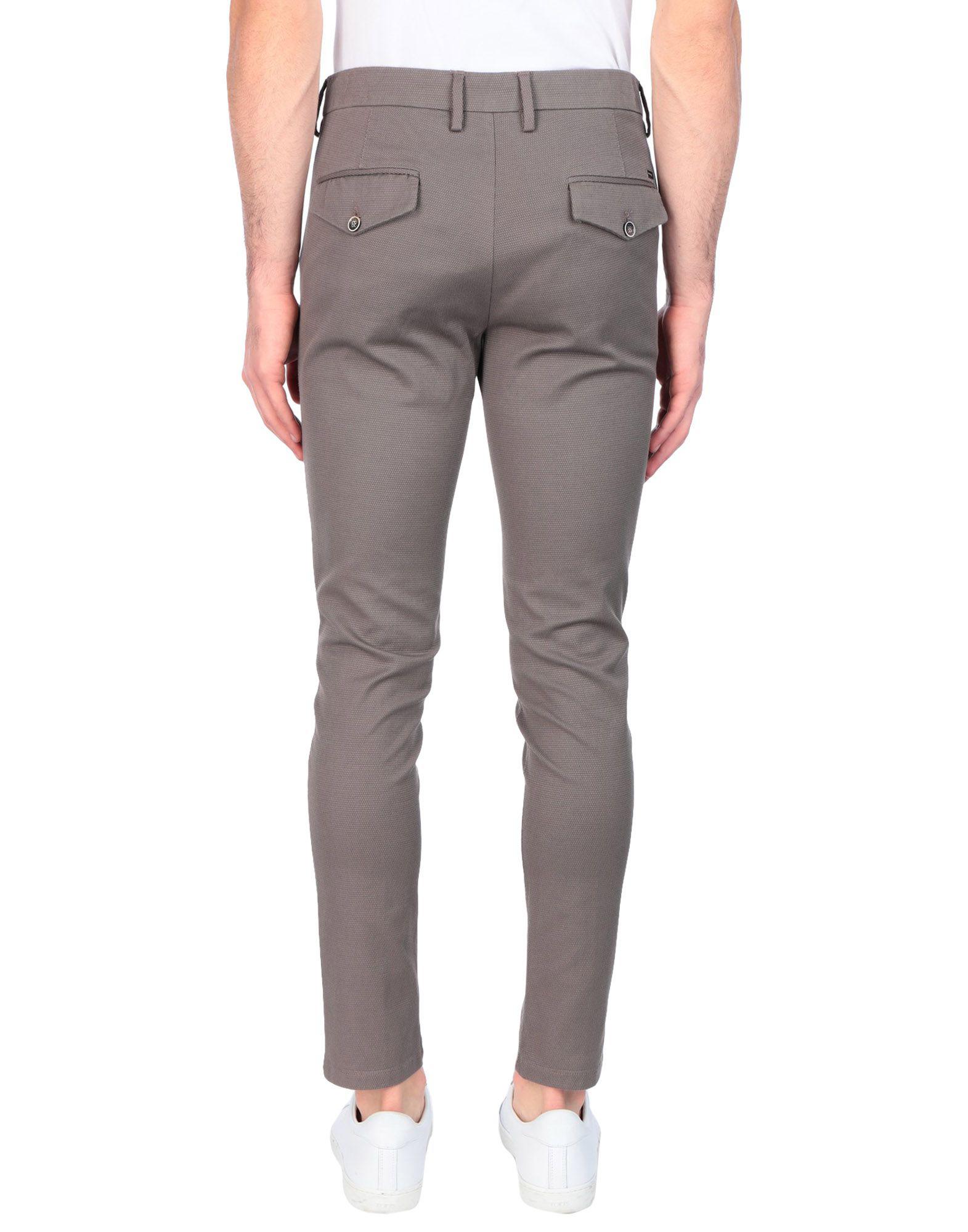 Guess Cotton Casual Pants in Khaki (Gray) for Men - Lyst