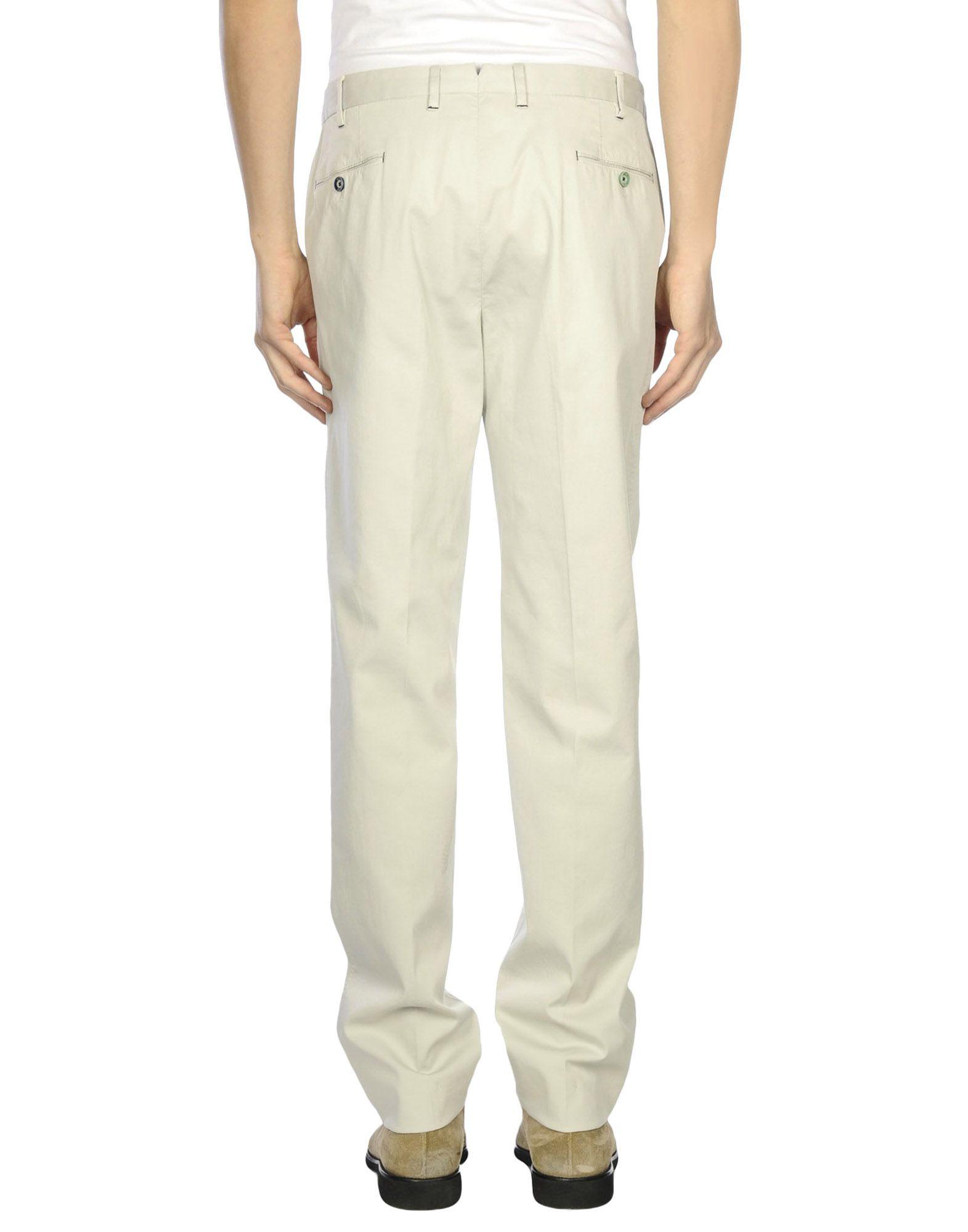 PT01 Cotton Casual Pants in Light Grey (Gray) for Men - Lyst