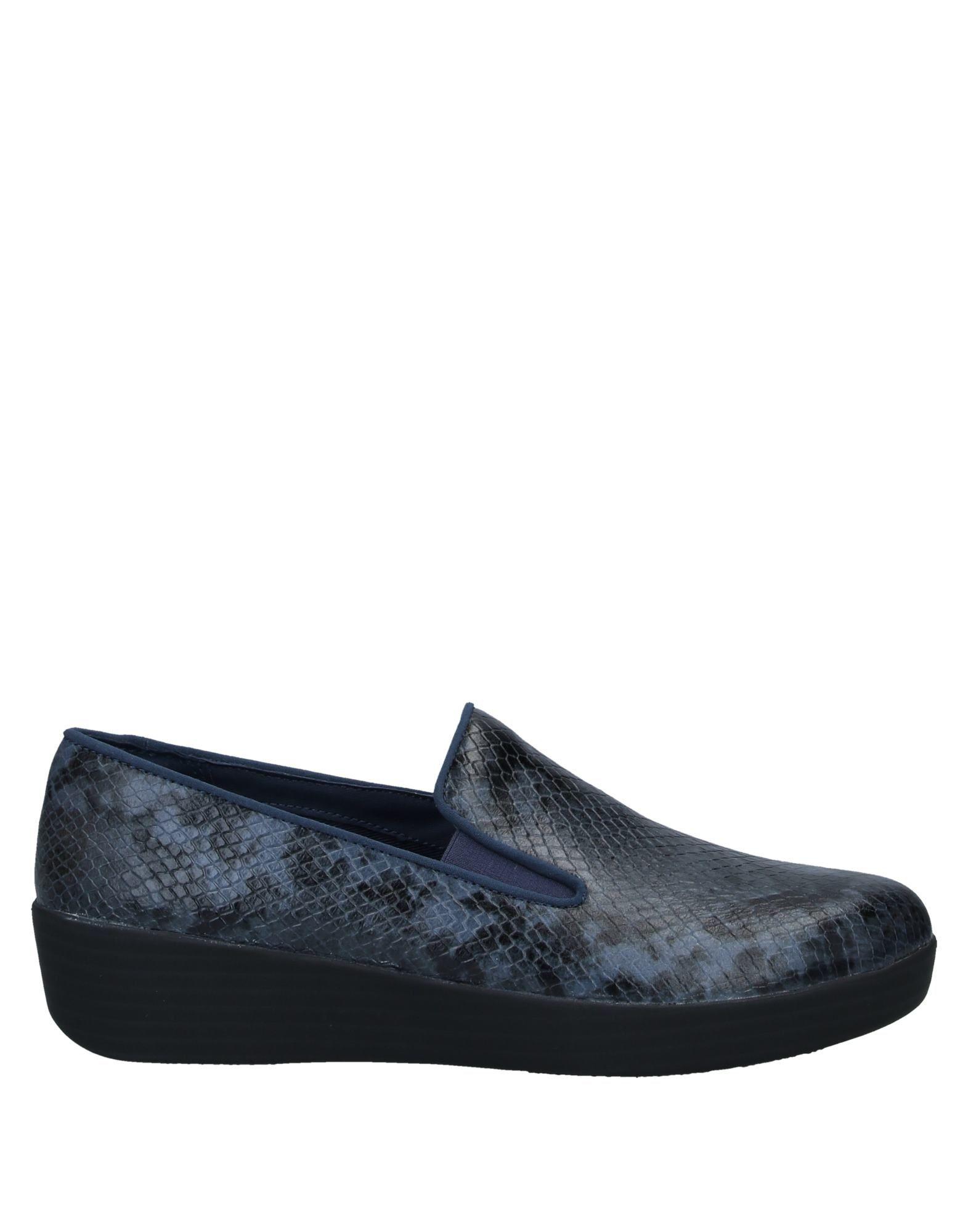 Fitflop Leather Loafer in Dark Blue (Blue) - Lyst