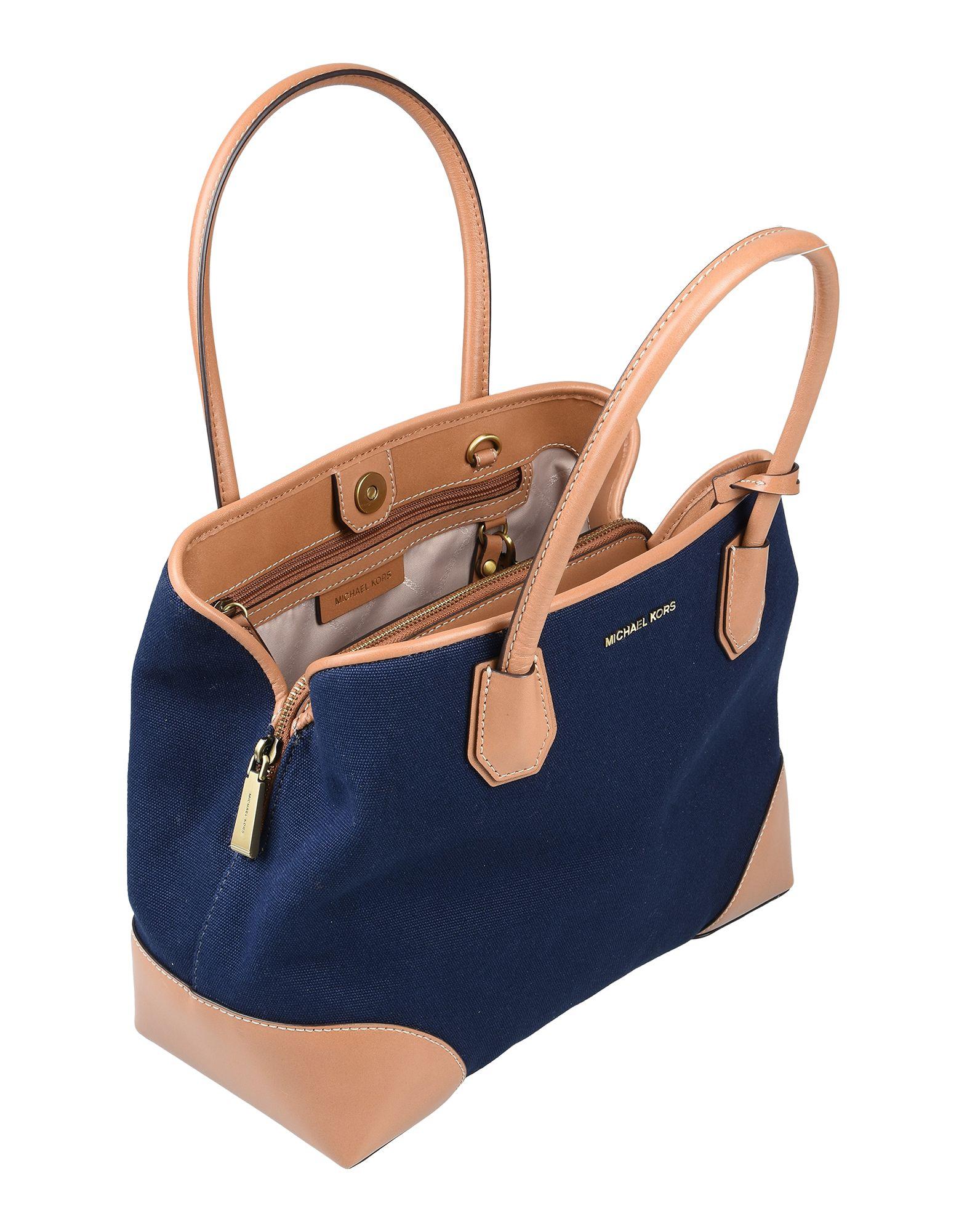 MICHAEL Michael Kors Leather Handbag in Dark Blue (Blue) Lyst