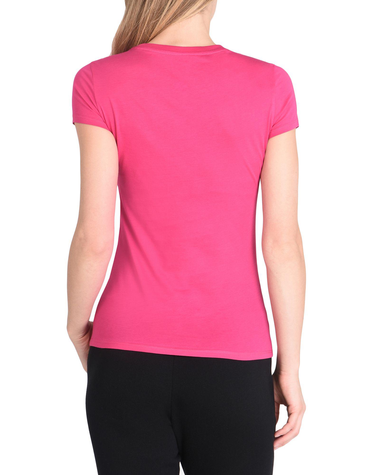 Armani Exchange T-shirt in Pink - Lyst