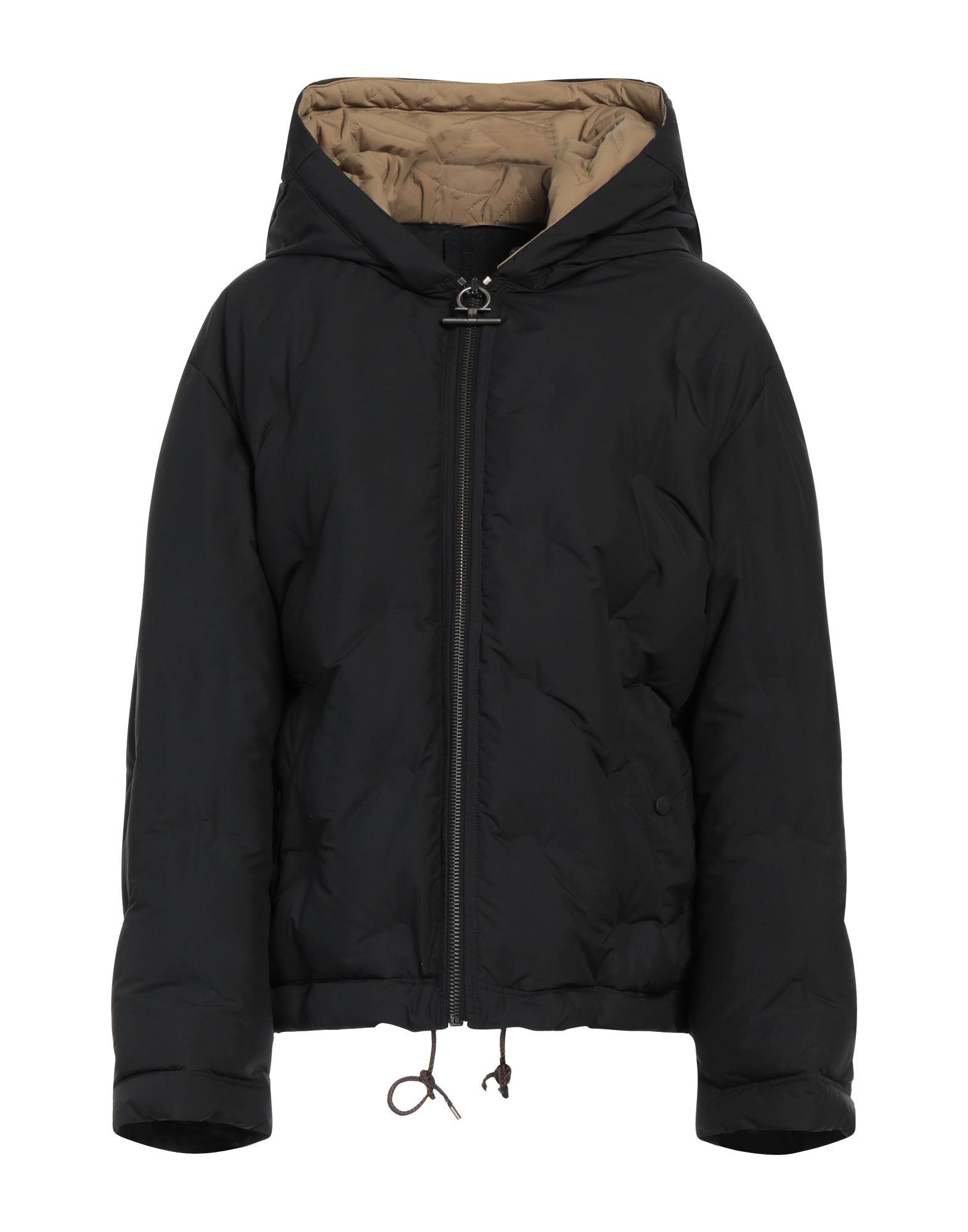 Ferragamo Down Jacket in Black | Lyst
