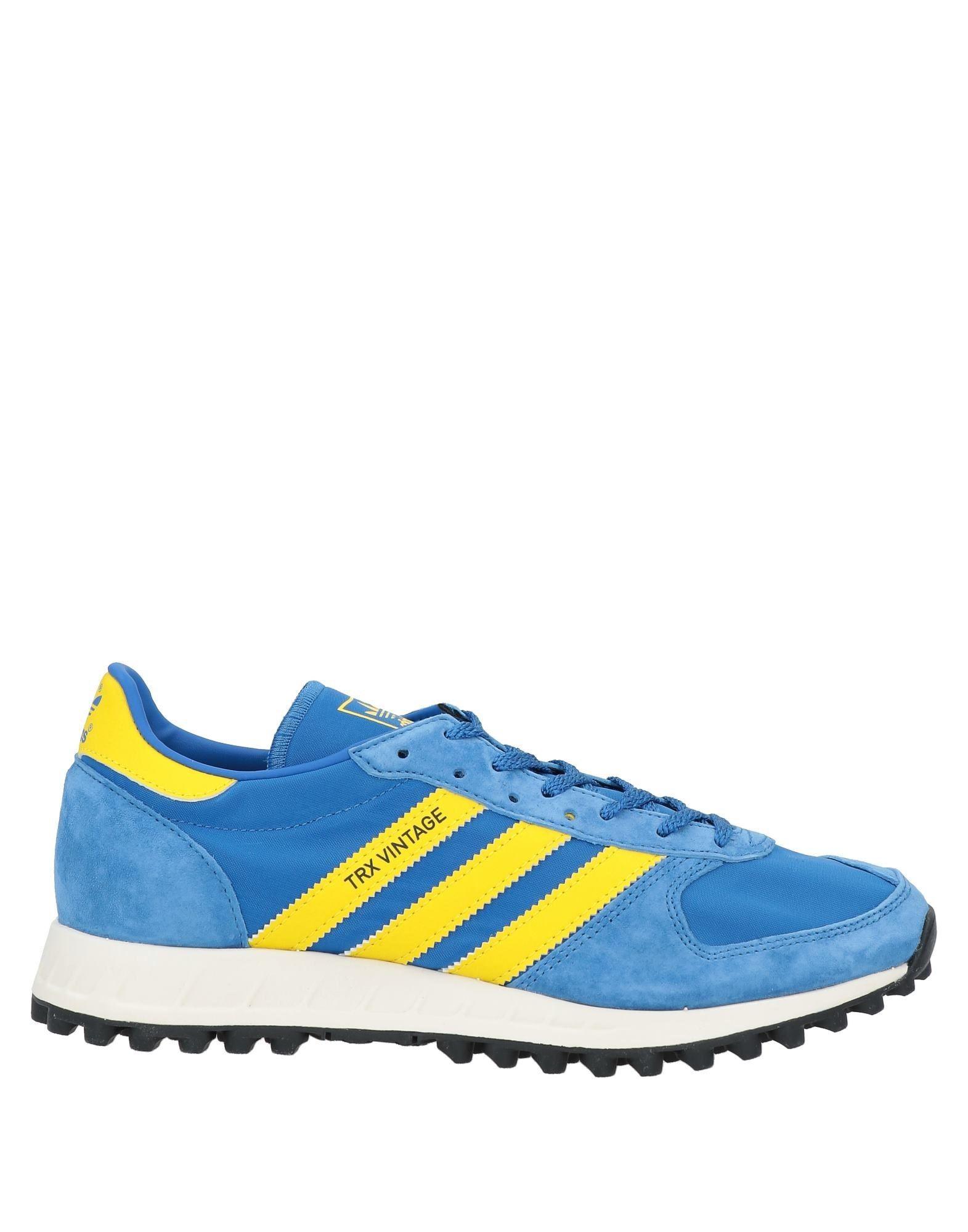 adidas Originals Leather Trainers in Blue for Men - Lyst