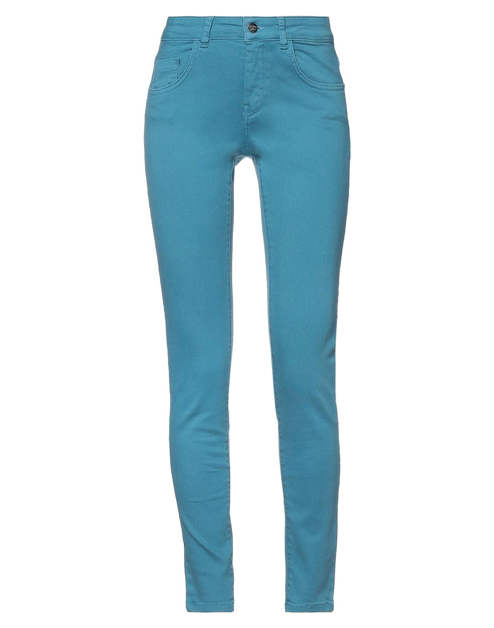 Rebel Queen By Liu Jo Denim Trousers in Slate Blue (Blue) - Lyst