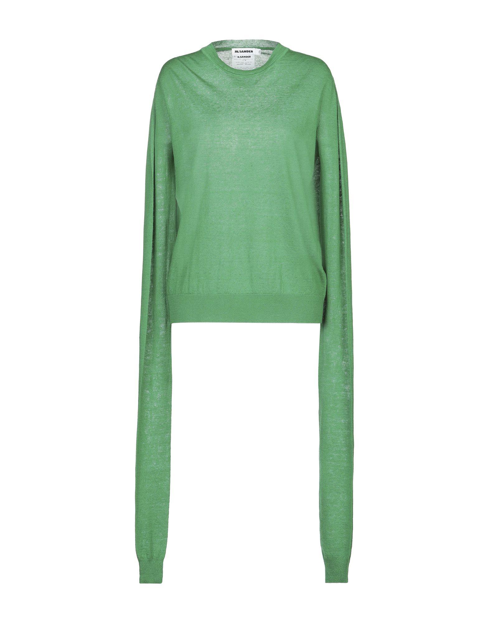 Jil Sander Cashmere Sweater in Green - Lyst