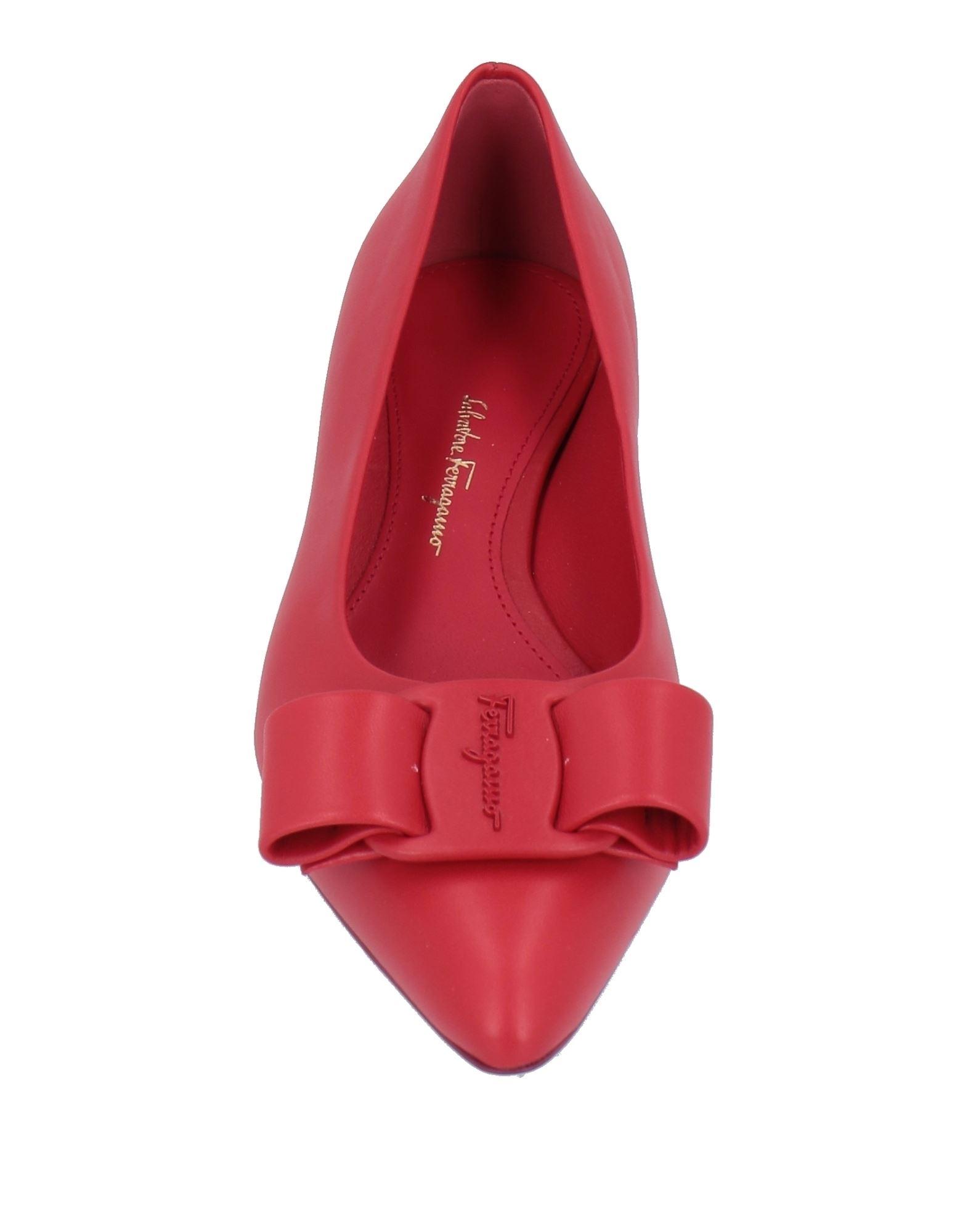 Ferragamo red flats cheap