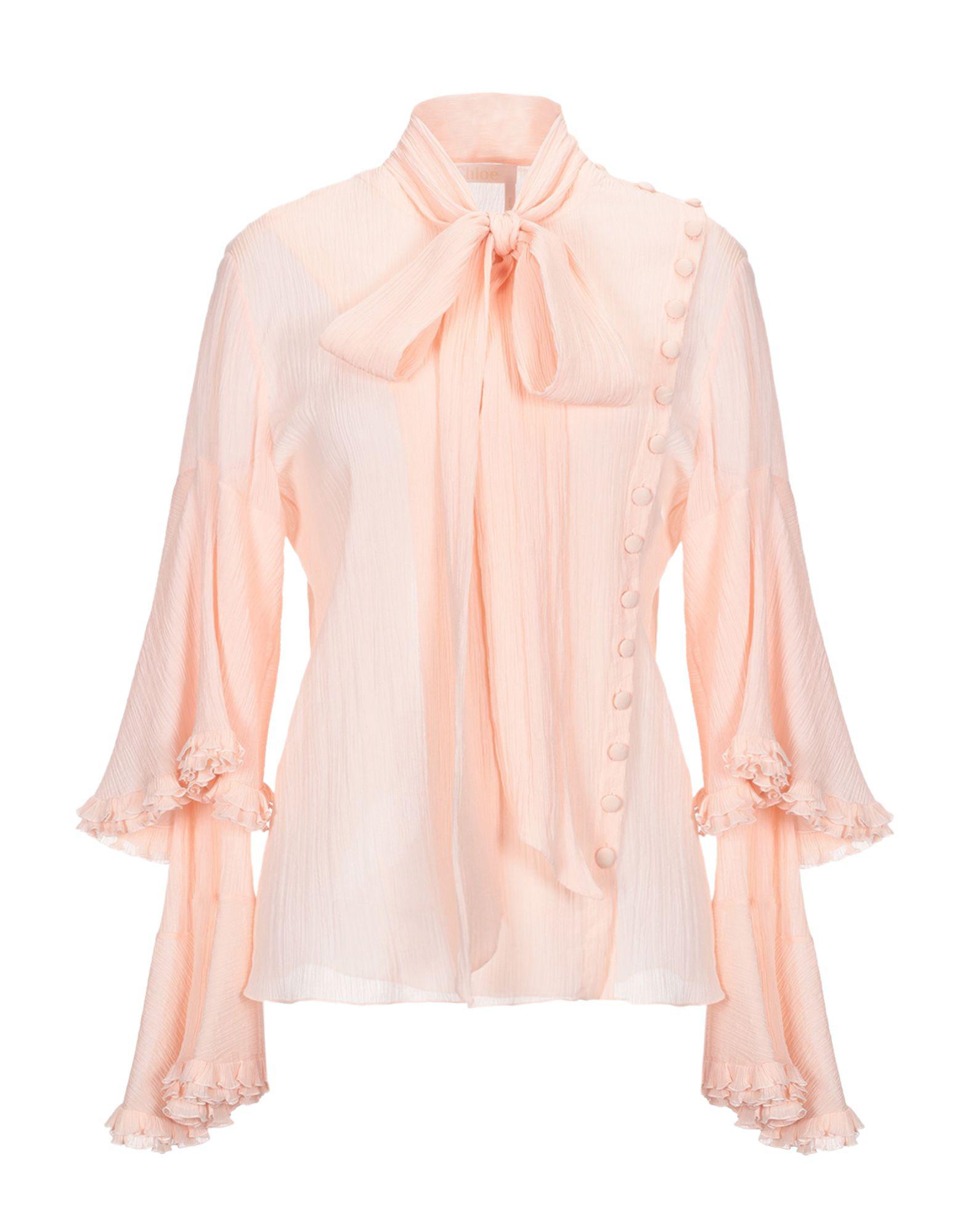 Chloé Cotton Shirt in Light Pink (Pink) - Save 23% - Lyst