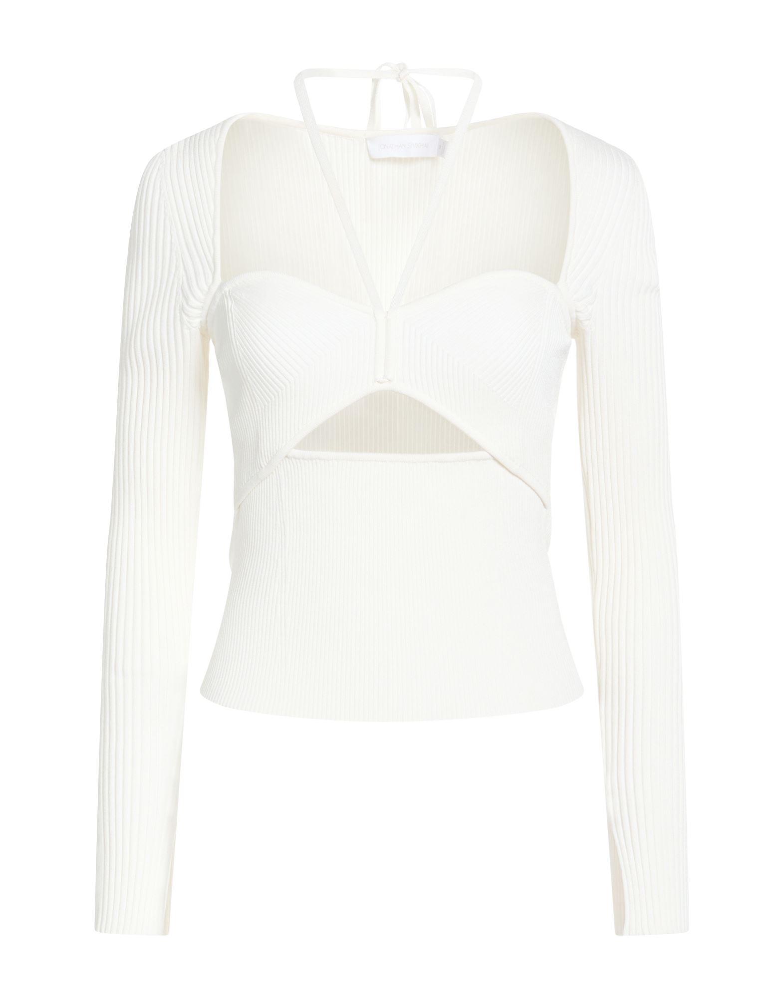 Pull Femme Jonathan Simkhai – Tricot Col Haut Enveloppant, Bleu Pervenche Taille M (Bon État)