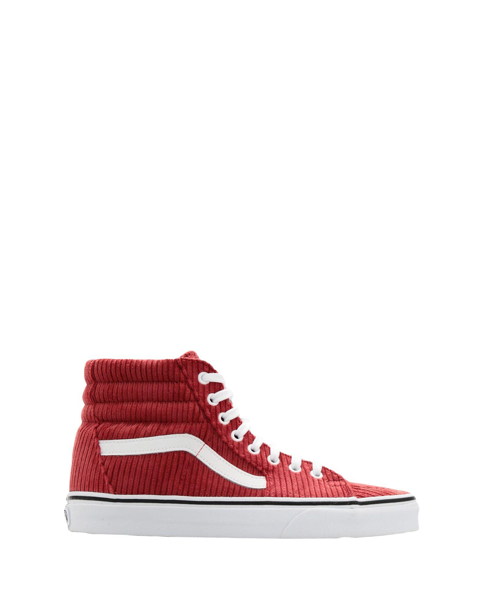 high top all red vans