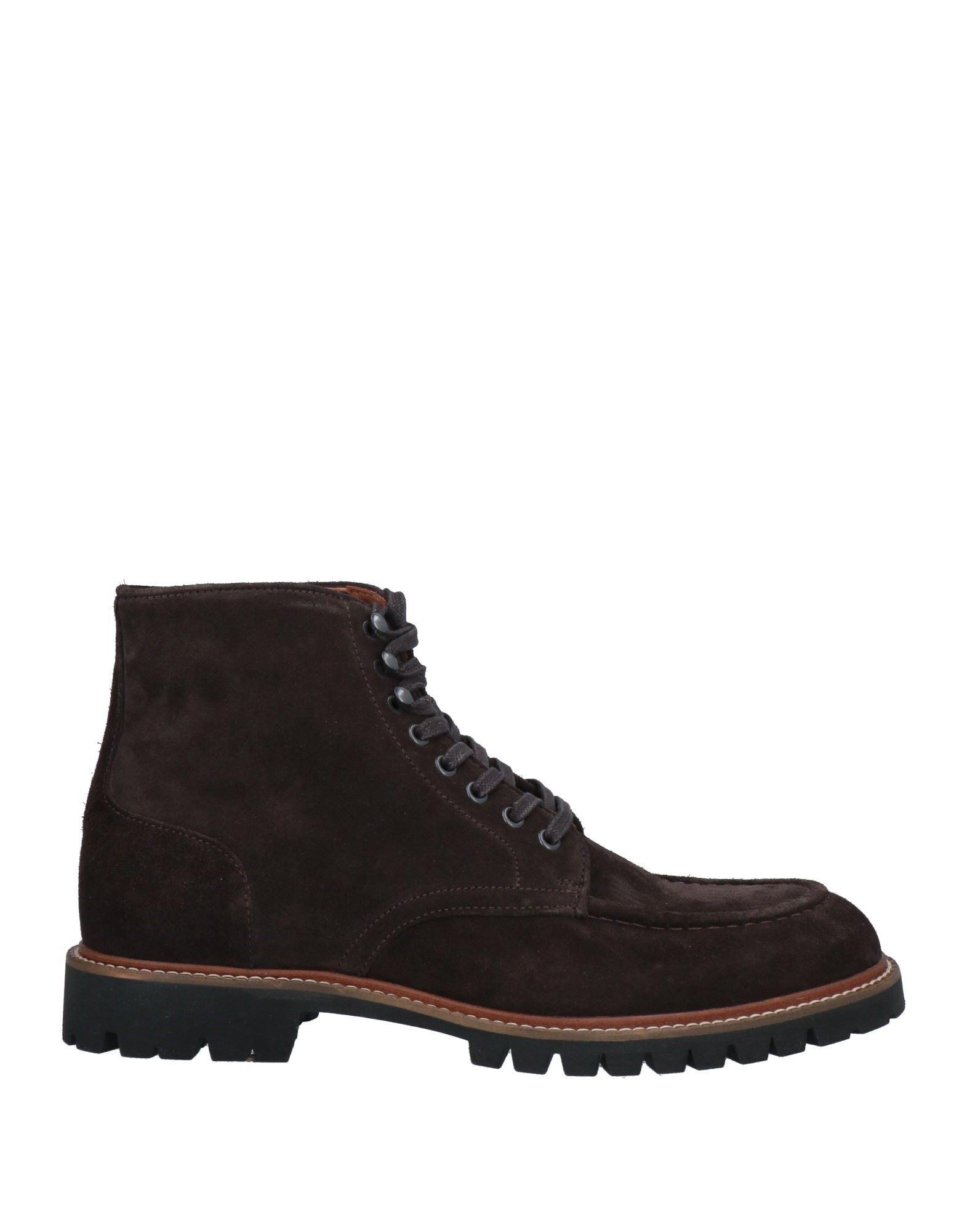 Hackett Leather Ankle Boots in Dark Brown (Black) for Men | Lyst
