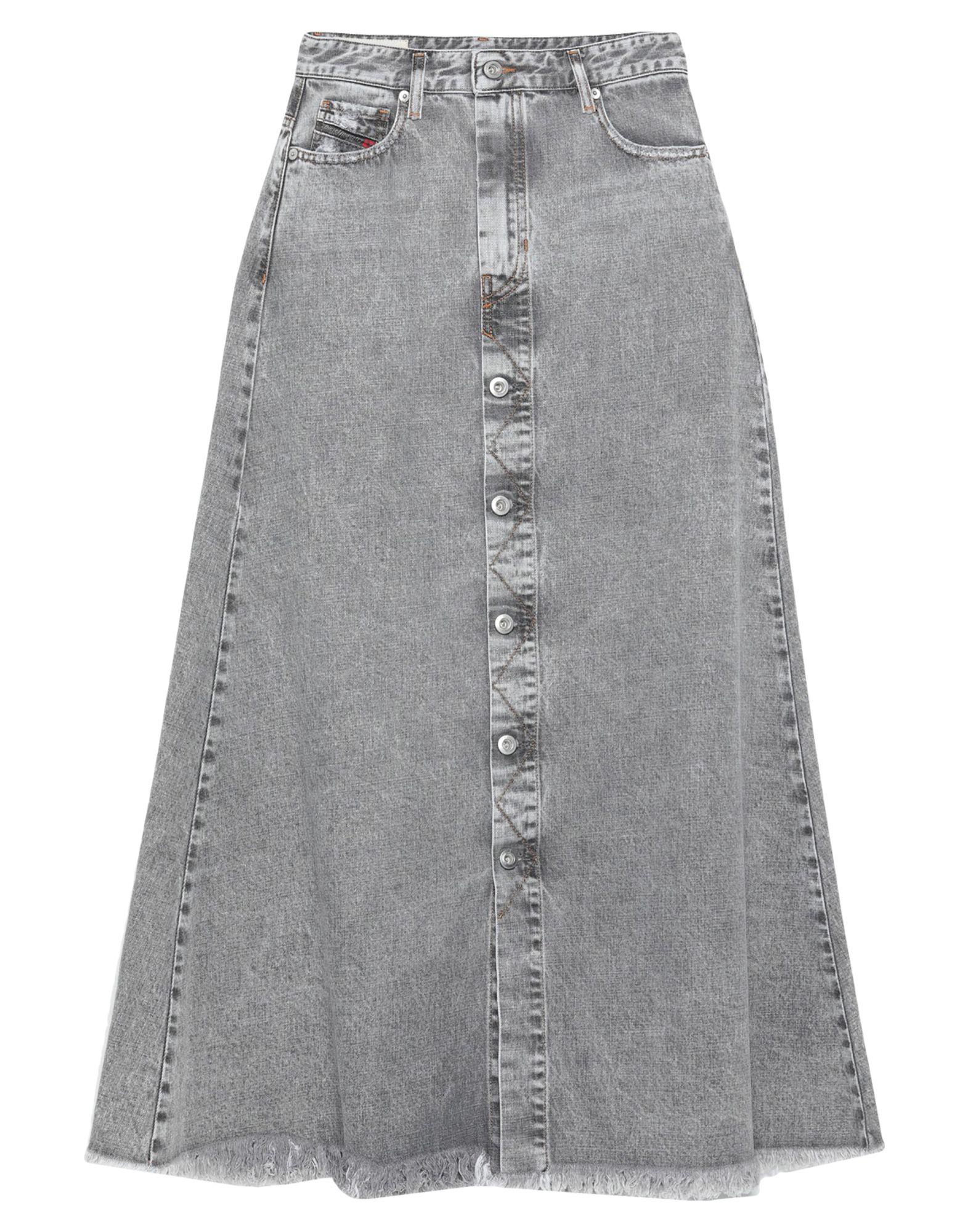 DIESEL Denim Skirt in Grey (Gray) Lyst