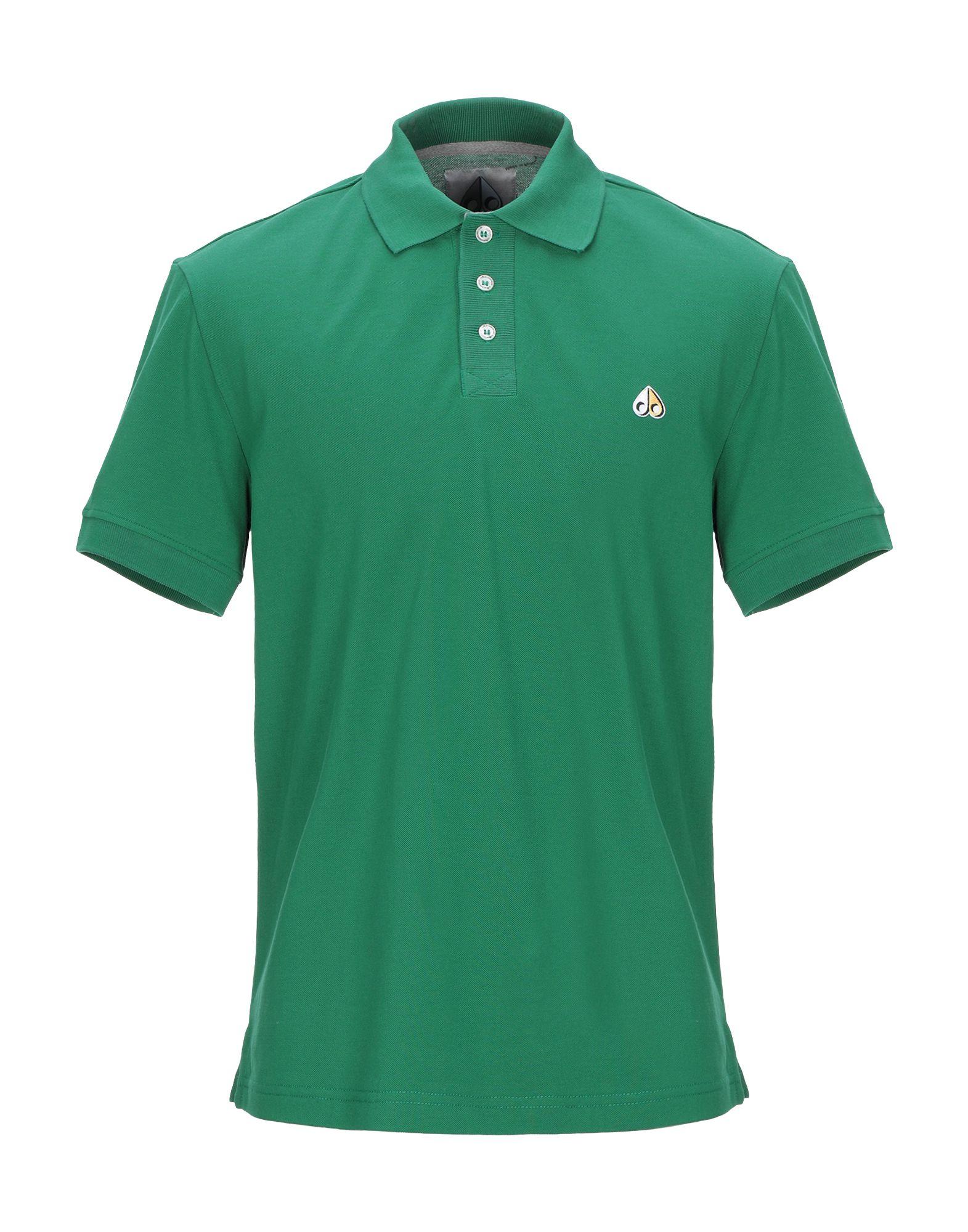 Download Moose Knuckles Cotton Polo Shirt in Green for Men - Lyst