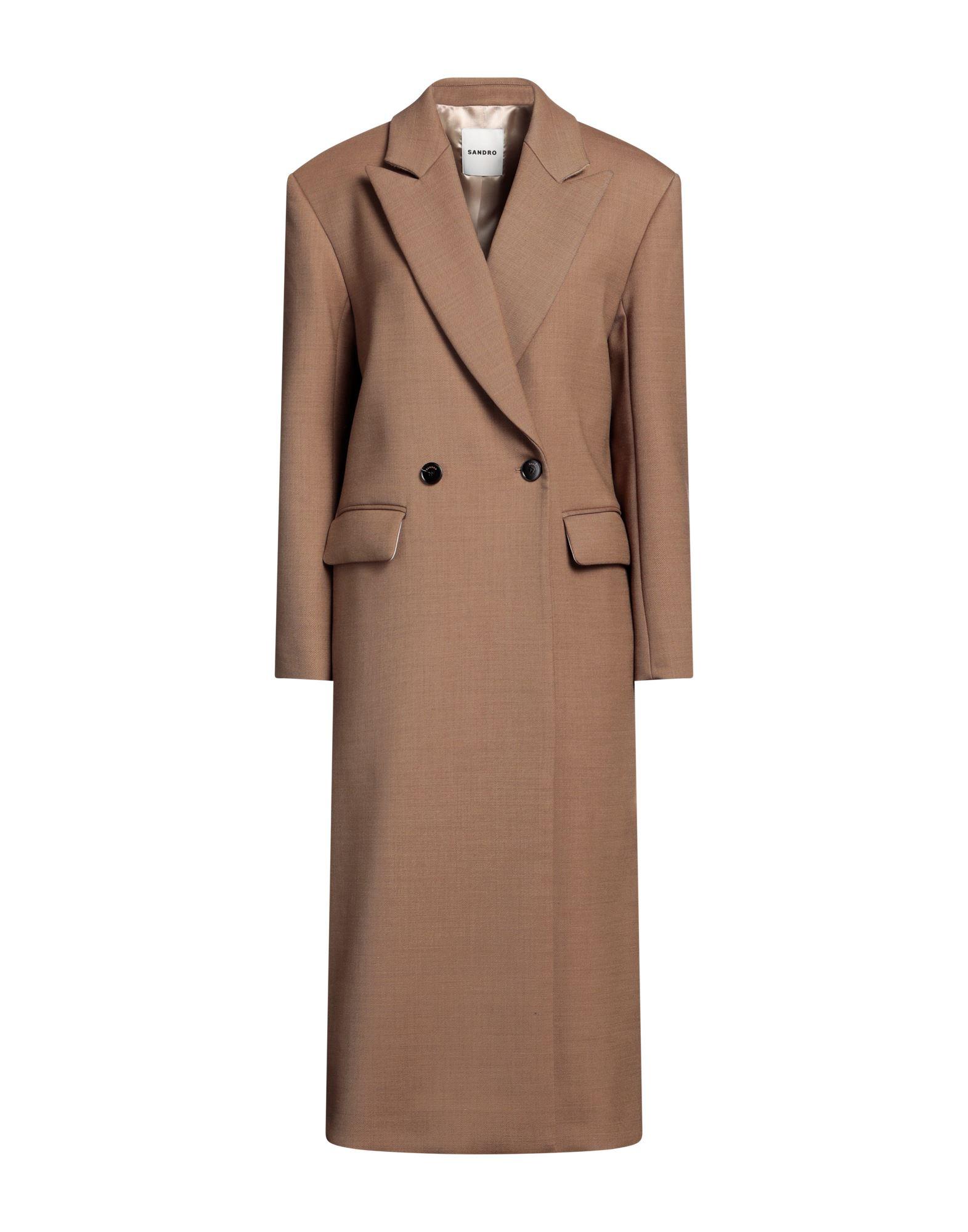 Sandro camel coat 2025